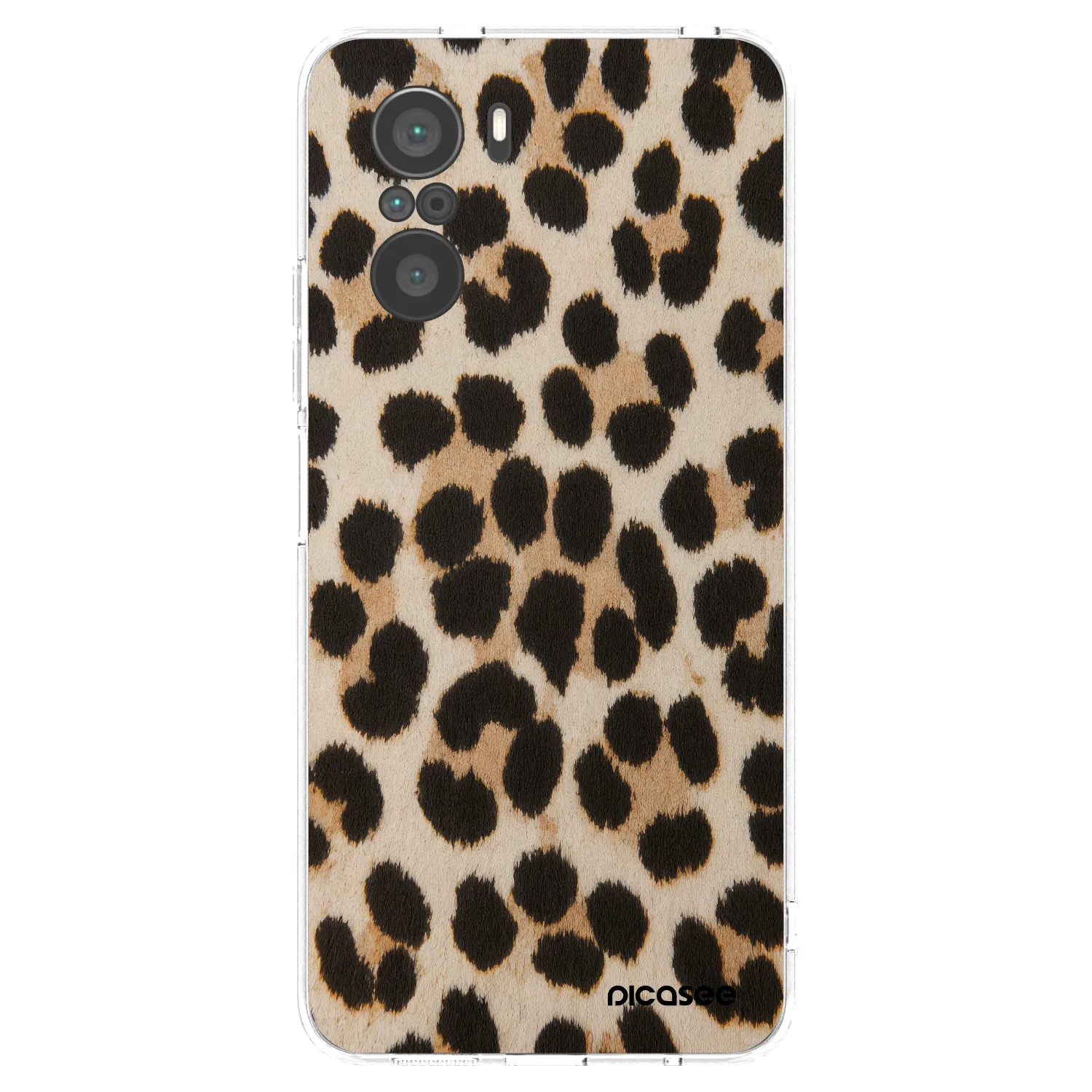 Picasee átlátszó szilikon tok az alábbi mobiltelefonokra Xiaomi Poco F3 - Brown Tiger