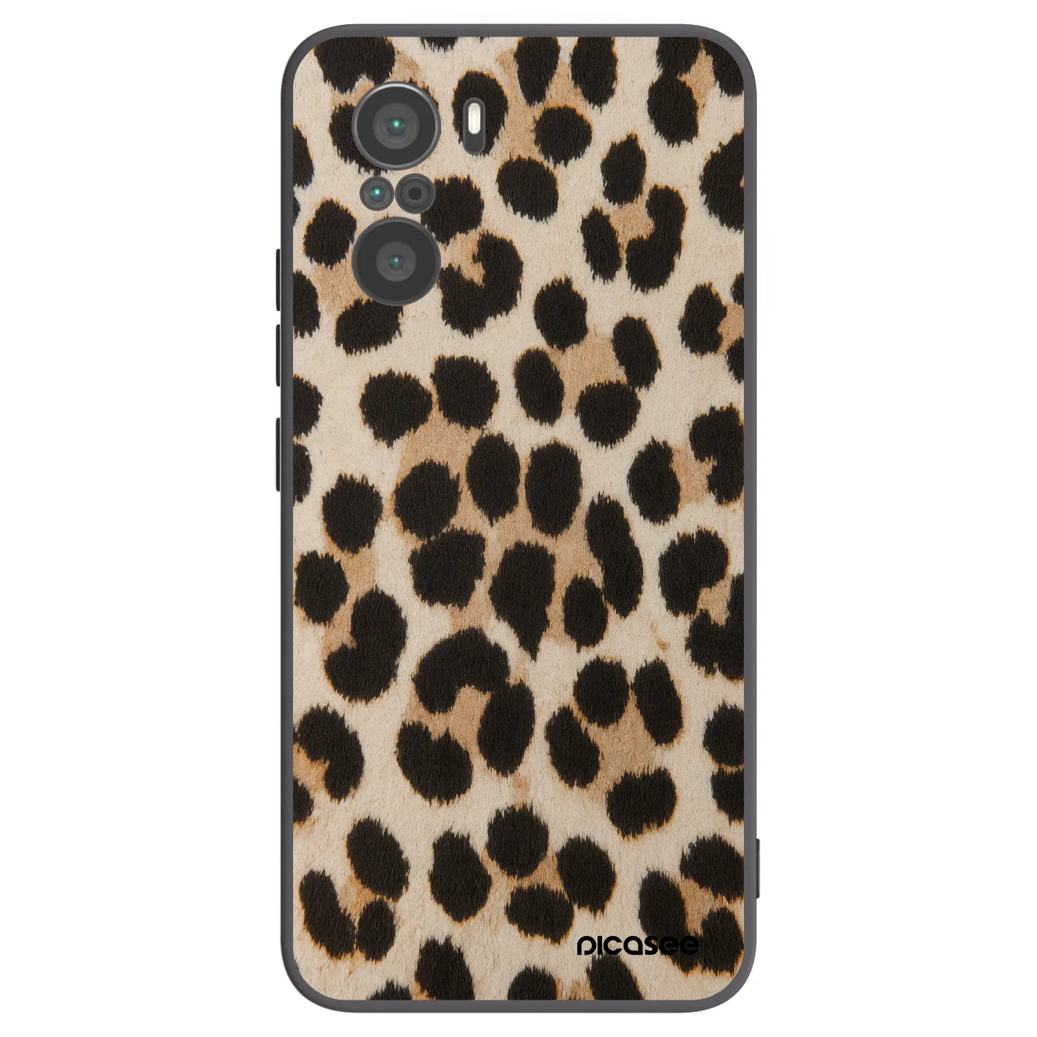 Picasee fekete szilikon tok az alábbi mobiltelefonokra Xiaomi Poco F3 - Brown Tiger