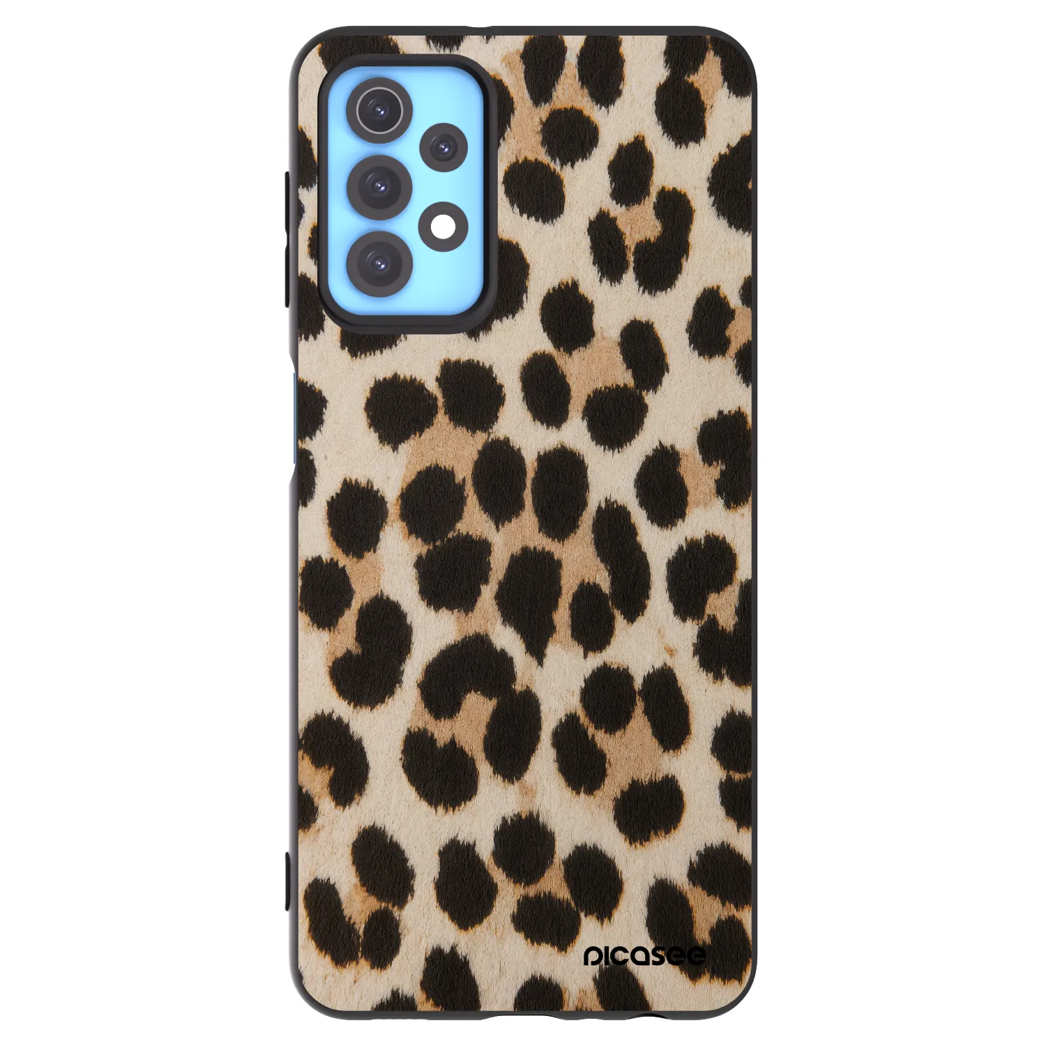 Picasee fekete szilikon tok az alábbi mobiltelefonokra Samsung Galaxy A32 4G SM-A325F - Brown Tiger