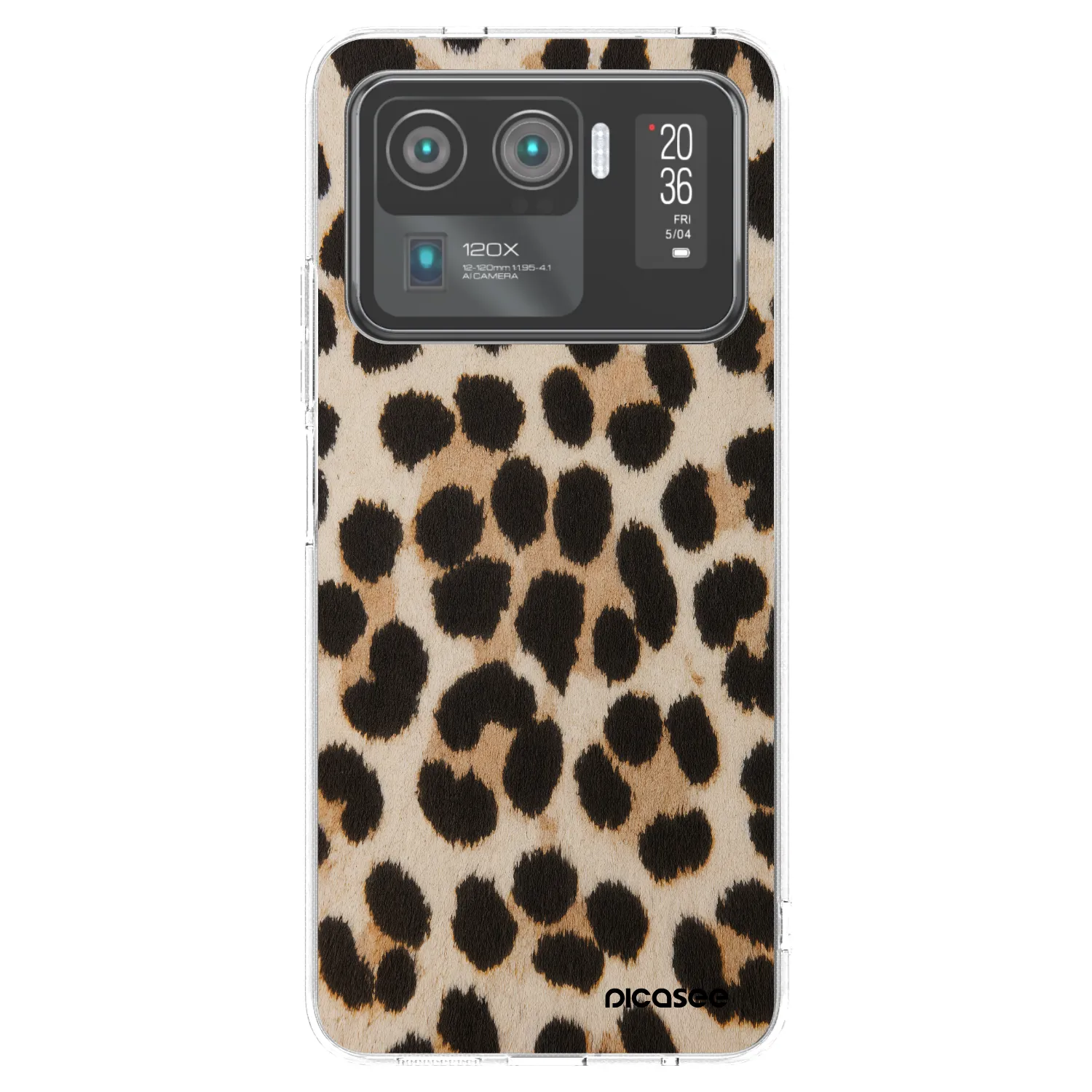 Picasee átlátszó szilikon tok az alábbi mobiltelefonokra Xiaomi Mi 11 Ultra - Brown Tiger