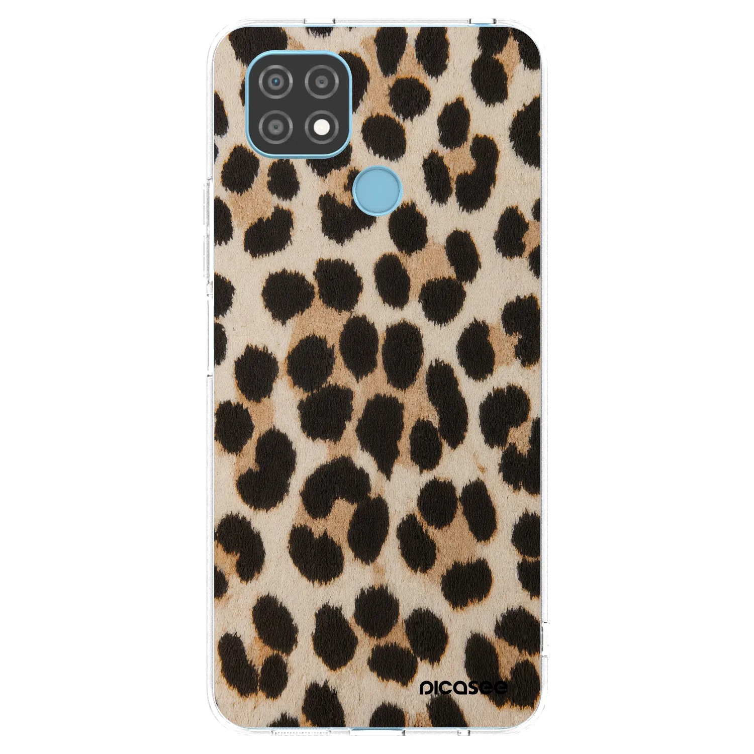 Picasee átlátszó szilikon tok az alábbi mobiltelefonokra Realme C21 - Brown Tiger