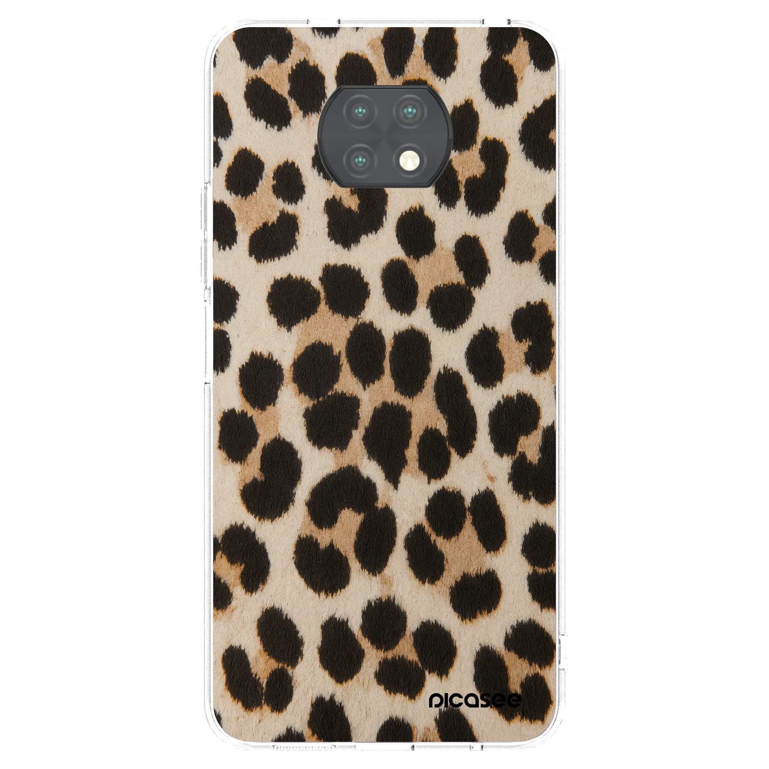 Picasee átlátszó szilikon tok az alábbi mobiltelefonokra Xiaomi Redmi Note 9T - Brown Tiger
