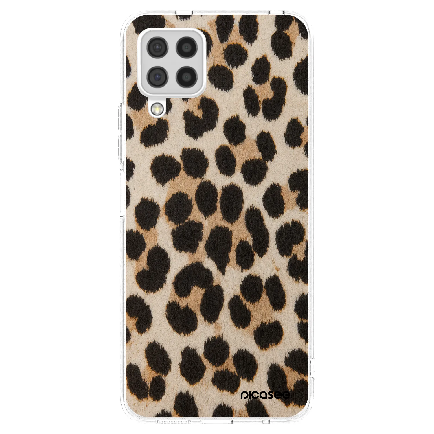 Picasee átlátszó szilikon tok az alábbi mobiltelefonokra Samsung Galaxy A22 A225F 4G - Brown Tiger