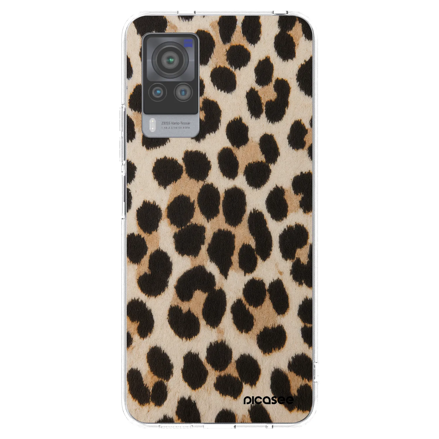 Picasee átlátszó szilikon tok az alábbi mobiltelefonokra Vivo X60 Pro 5G - Brown Tiger