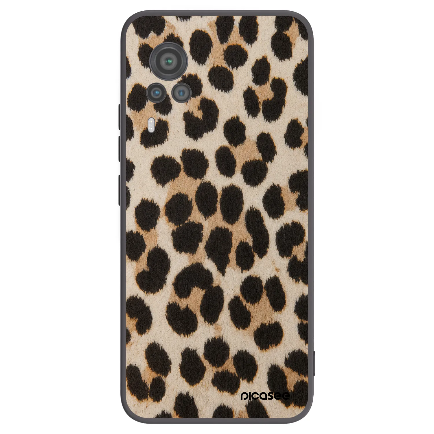 Picasee fekete szilikon tok az alábbi mobiltelefonokra Vivo X60 Pro 5G - Brown Tiger