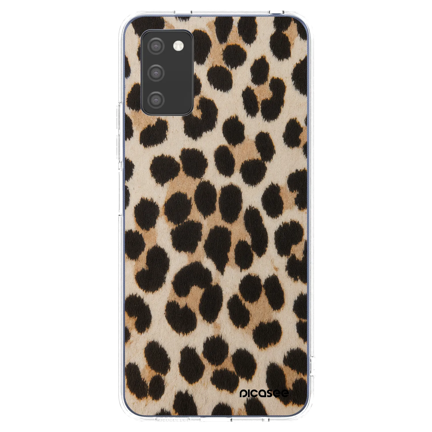Picasee átlátszó szilikon tok az alábbi mobiltelefonokra Samsung Galaxy A03s A037G - Brown Tiger