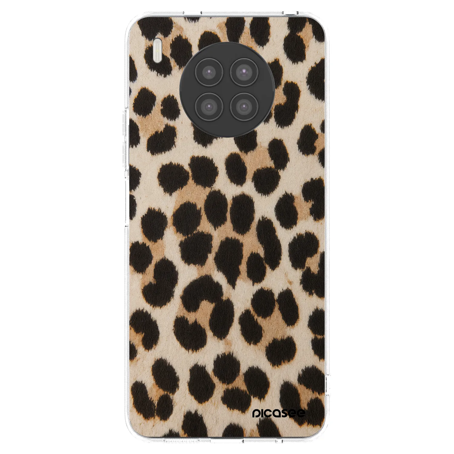 Picasee átlátszó szilikon tok az alábbi mobiltelefonokra Huawei Nova 8i - Brown Tiger