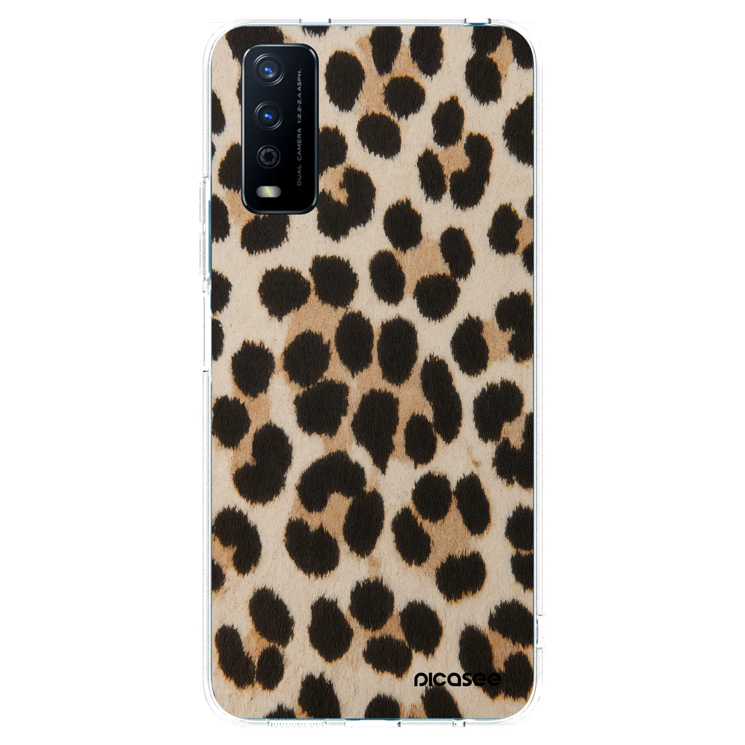 Picasee átlátszó szilikon tok az alábbi mobiltelefonokra Vivo Y11s - Brown Tiger