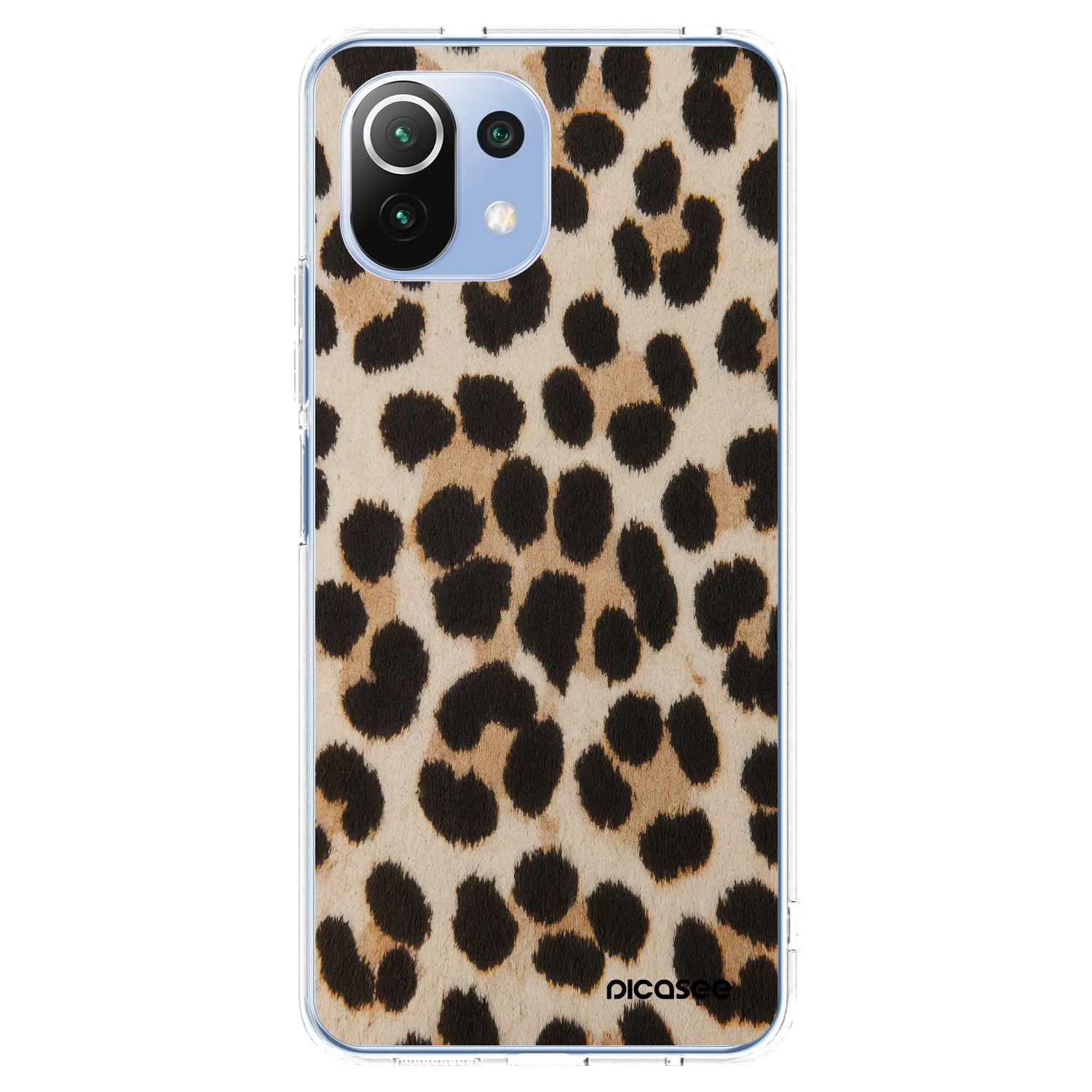 Picasee átlátszó szilikon tok az alábbi mobiltelefonokra Xiaomi 11 Lite 5G NE - Brown Tiger