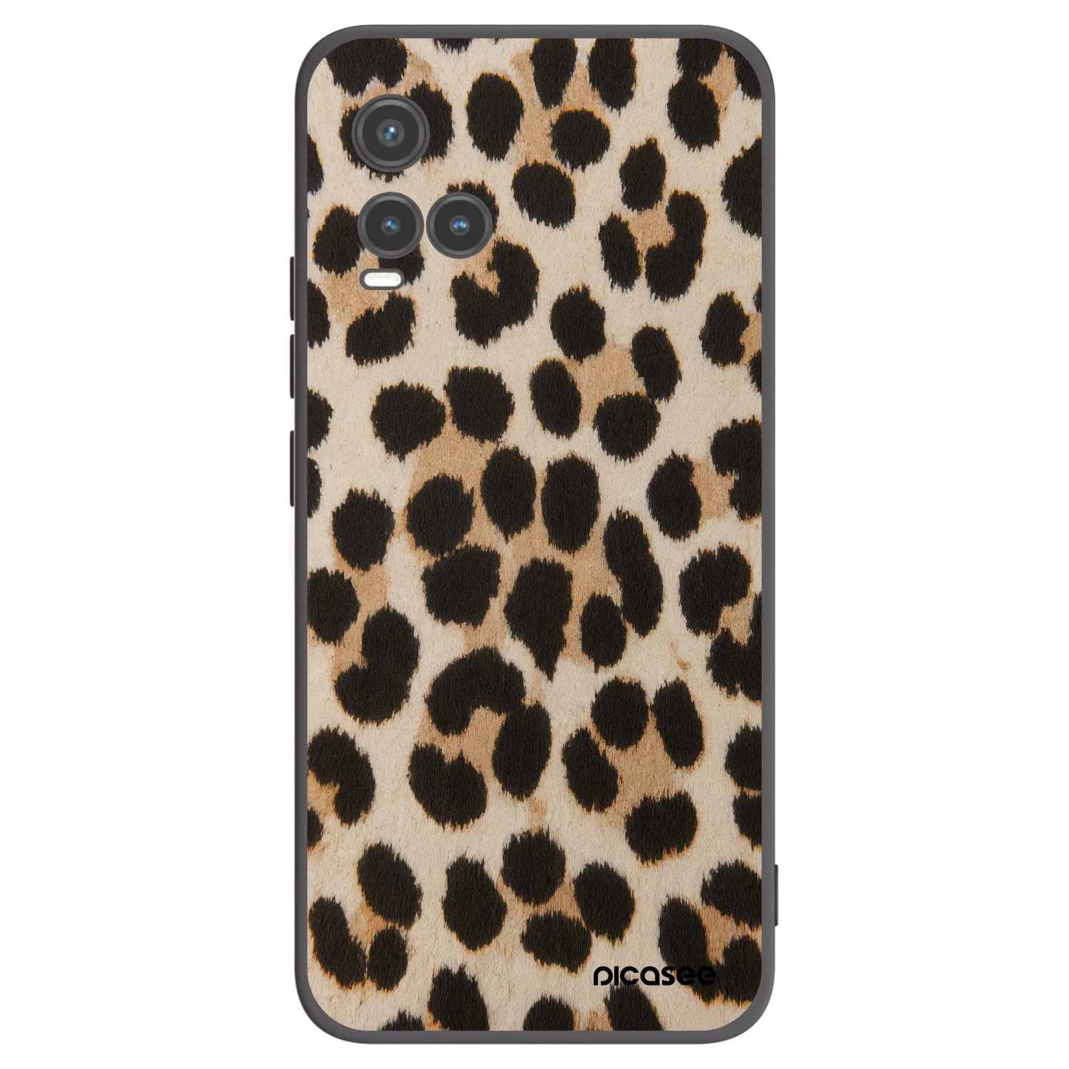 Picasee fekete szilikon tok az alábbi mobiltelefonokra Vivo Y33s - Brown Tiger