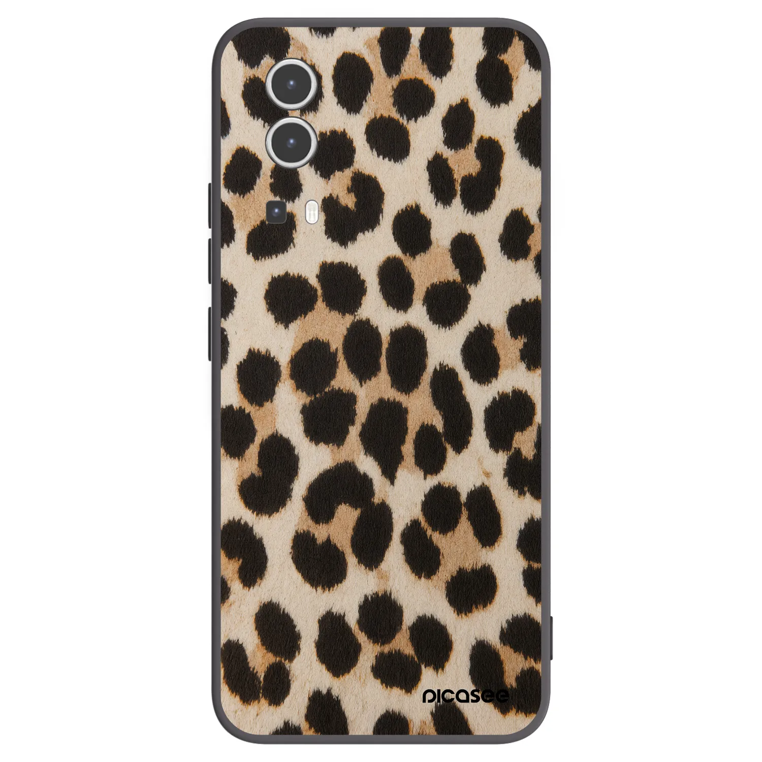 Picasee fekete szilikon tok az alábbi mobiltelefonokra Vivo Y72 5G - Brown Tiger