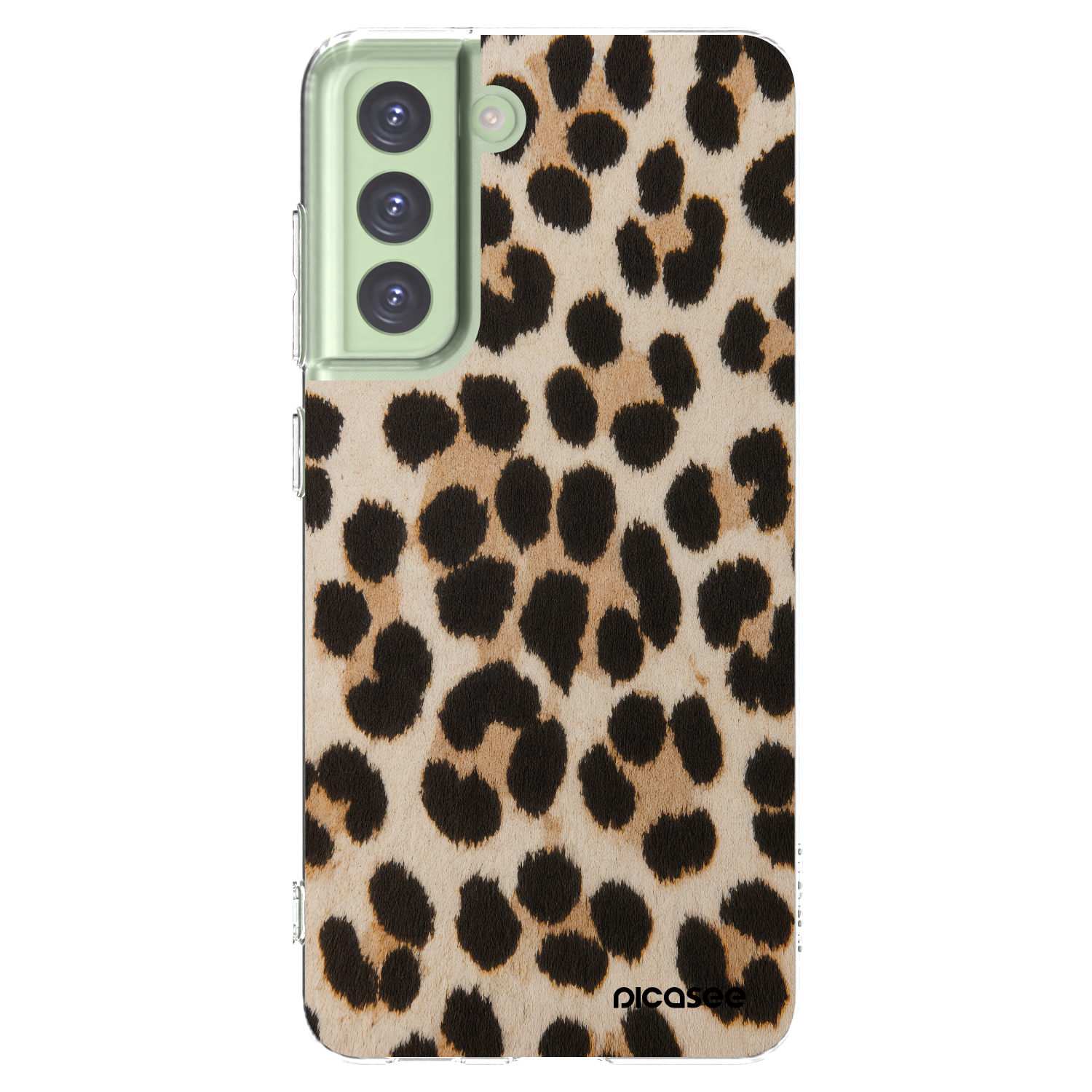 Picasee átlátszó szilikon tok az alábbi mobiltelefonokra Samsung Galaxy S21 FE 5G - Brown Tiger