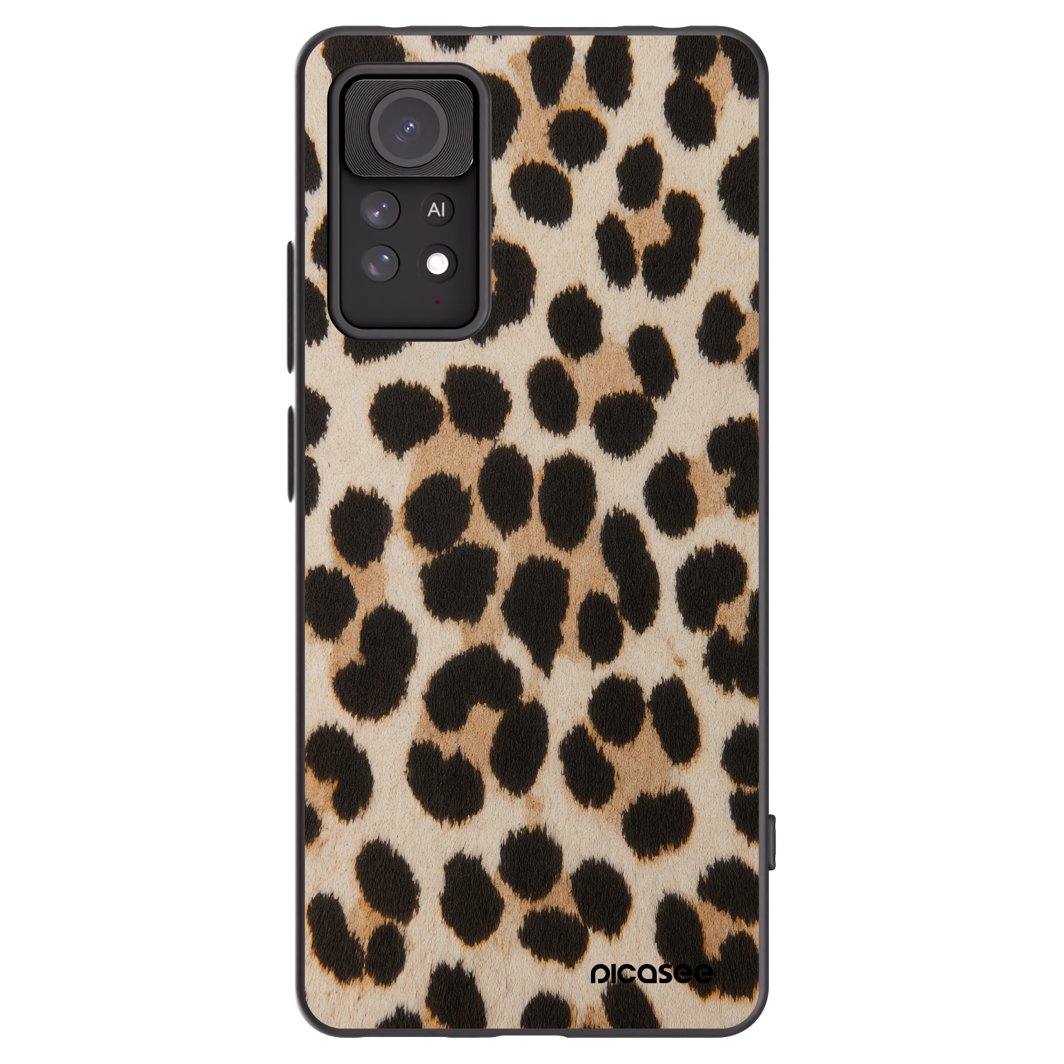 Picasee fekete szilikon tok az alábbi mobiltelefonokra Xiaomi Redmi Note 11 Pro 5G - Brown Tiger