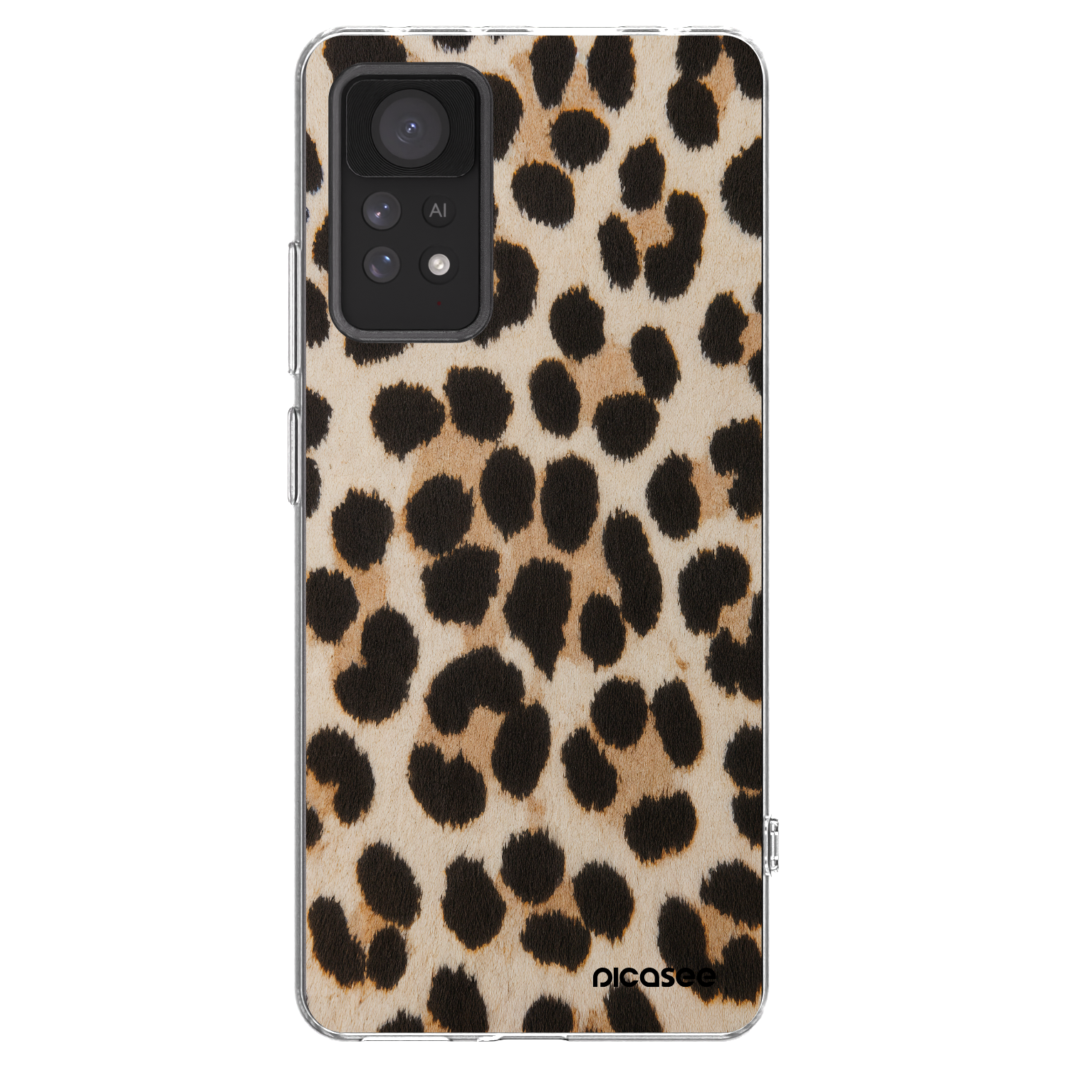 Picasee átlátszó szilikon tok az alábbi mobiltelefonokra Xiaomi Redmi Note 11 Pro 5G - Brown Tiger