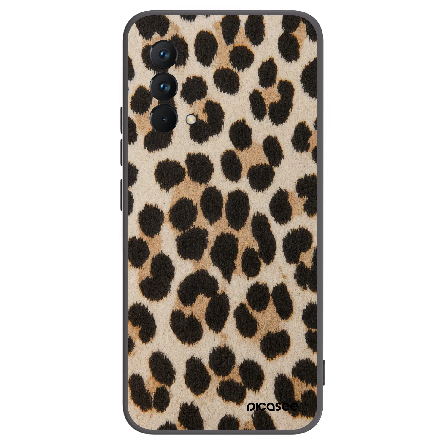 Picasee fekete szilikon tok az alábbi mobiltelefonokra Realme GT Master Edition 5G - Brown Tiger