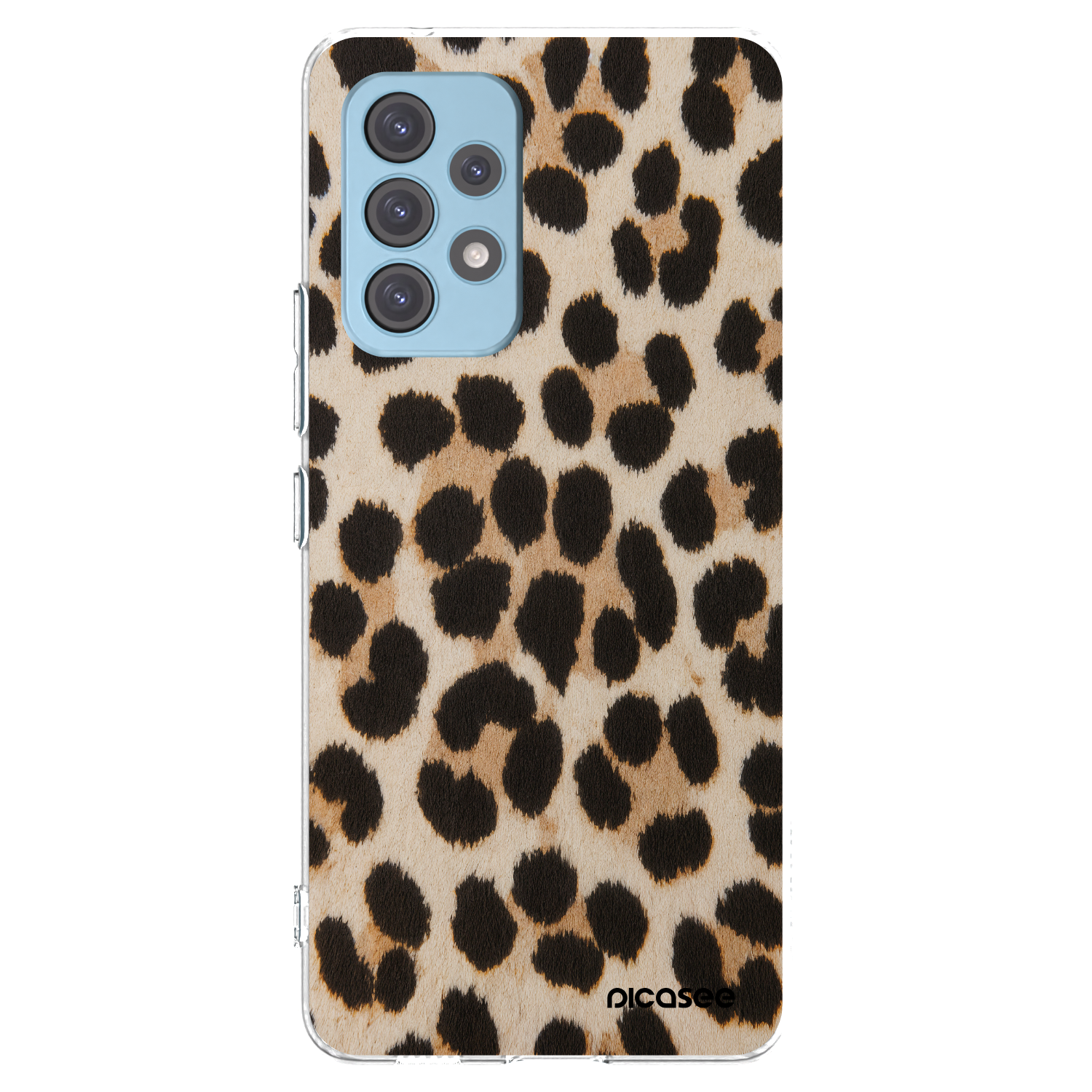Picasee átlátszó szilikon tok az alábbi mobiltelefonokra Samsung Galaxy A53 5G A536 - Brown Tiger