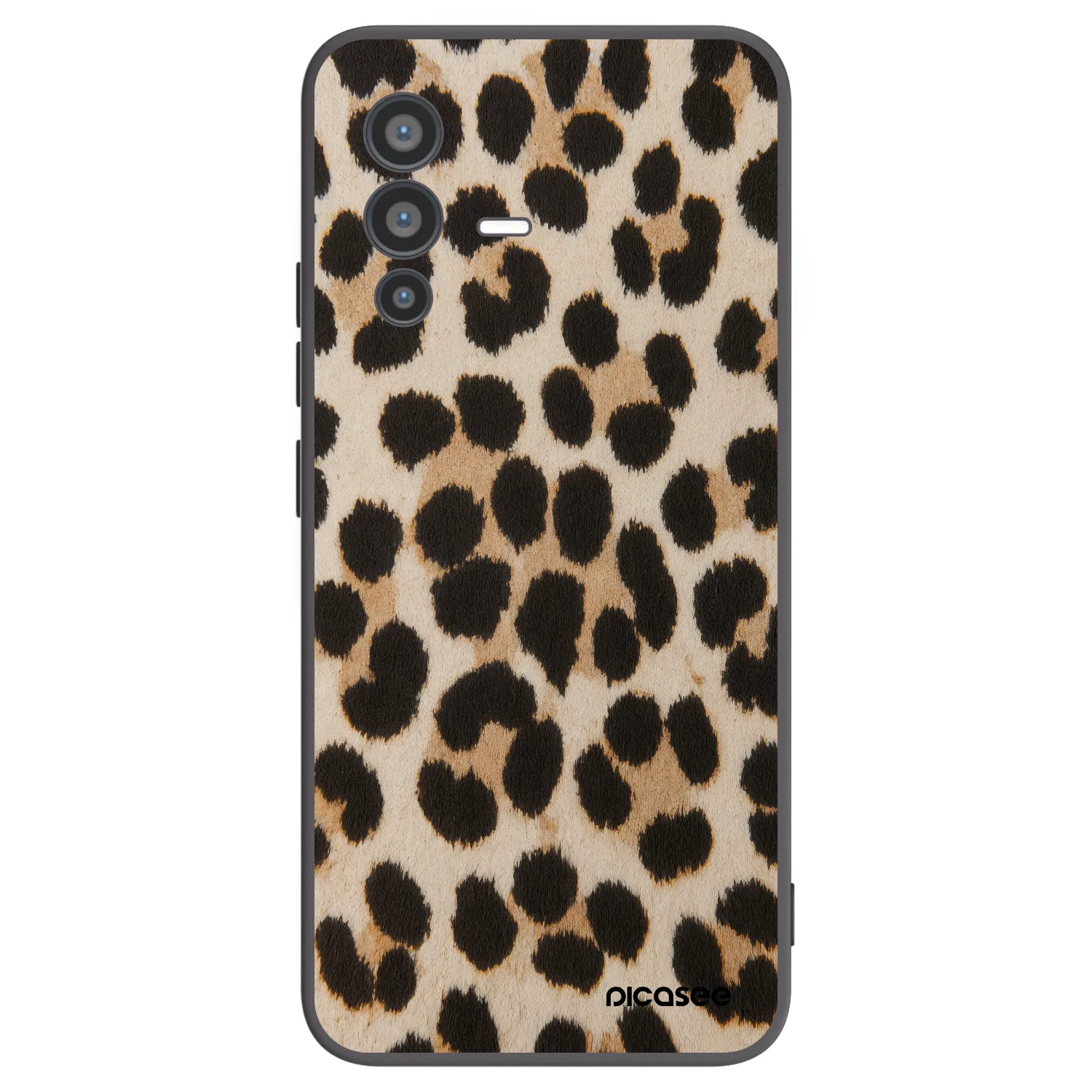 Picasee fekete szilikon tok az alábbi mobiltelefonokra Vivo V23 5G - Brown Tiger