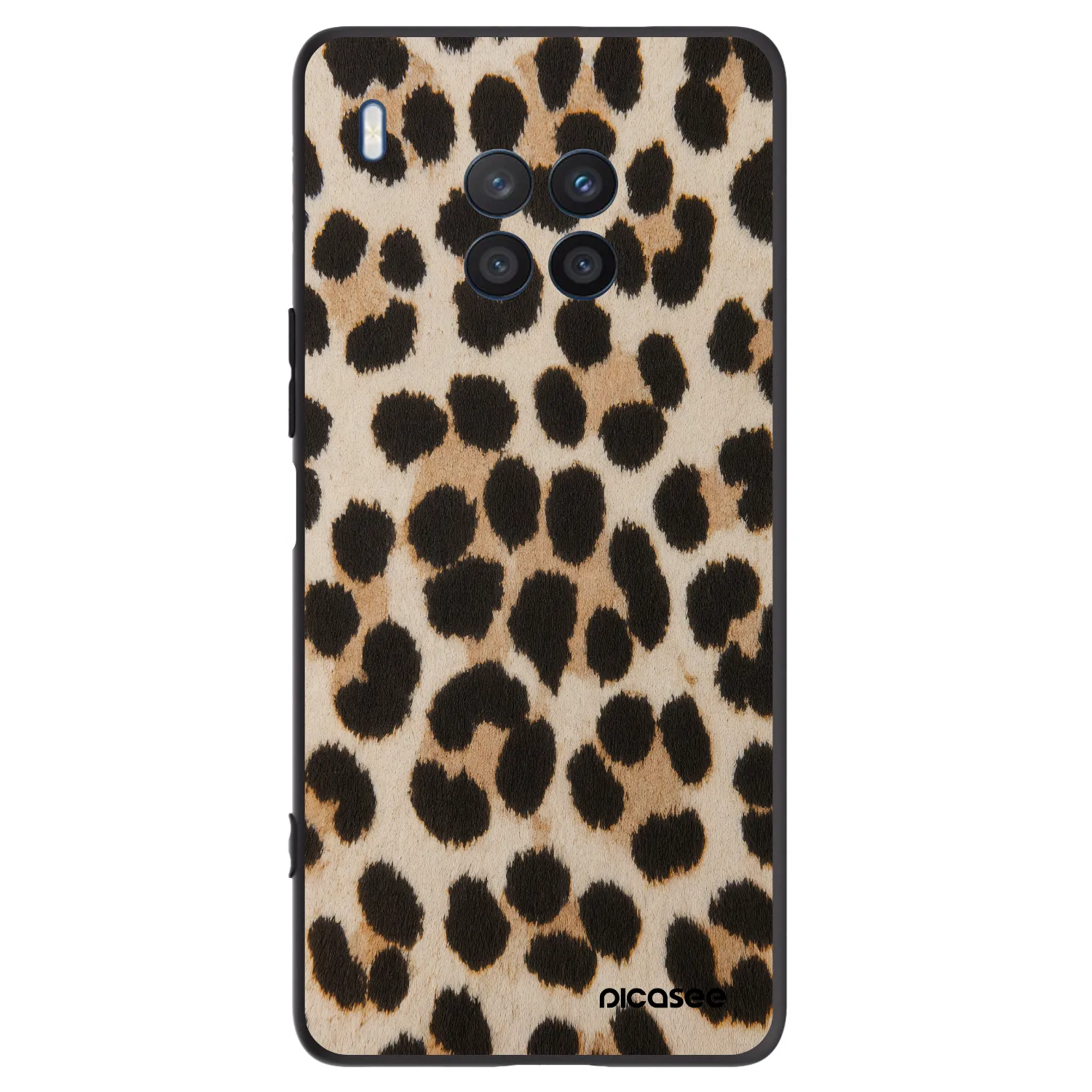 Picasee fekete szilikon tok az alábbi mobiltelefonokra Honor 50 Lite - Brown Tiger