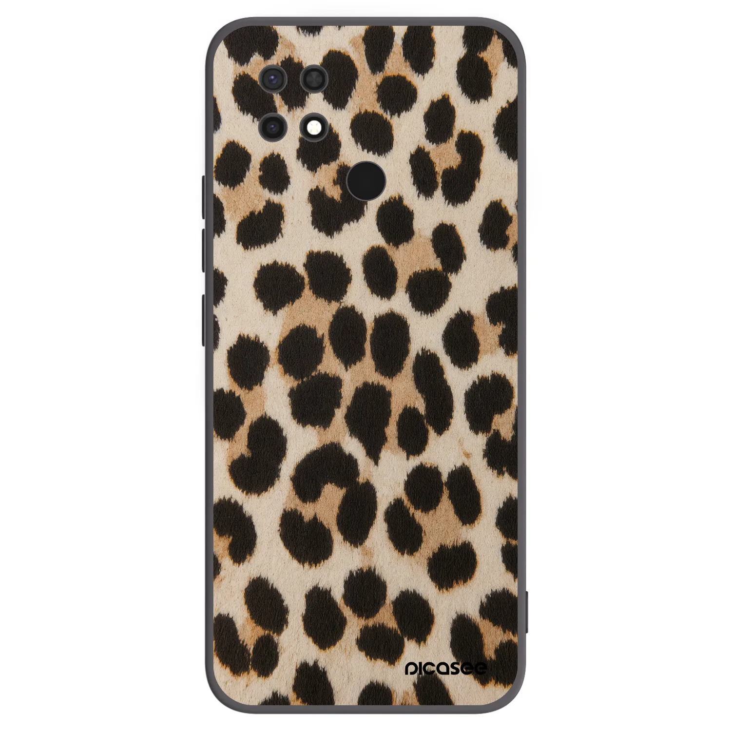 Picasee fekete szilikon tok az alábbi mobiltelefonokra Xiaomi Redmi 10C - Brown Tiger