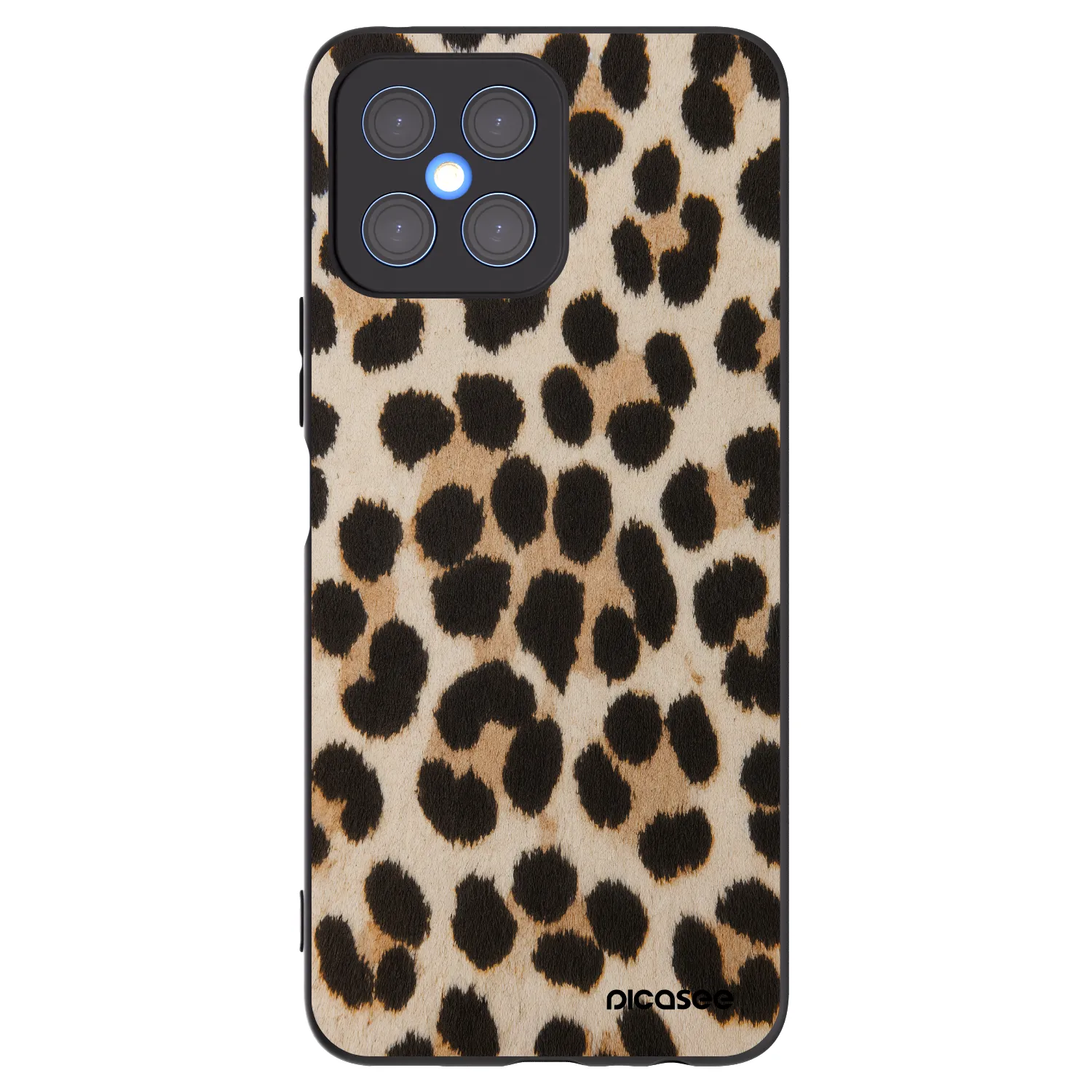 Picasee fekete szilikon tok az alábbi mobiltelefonokra Honor X8 4G - Brown Tiger