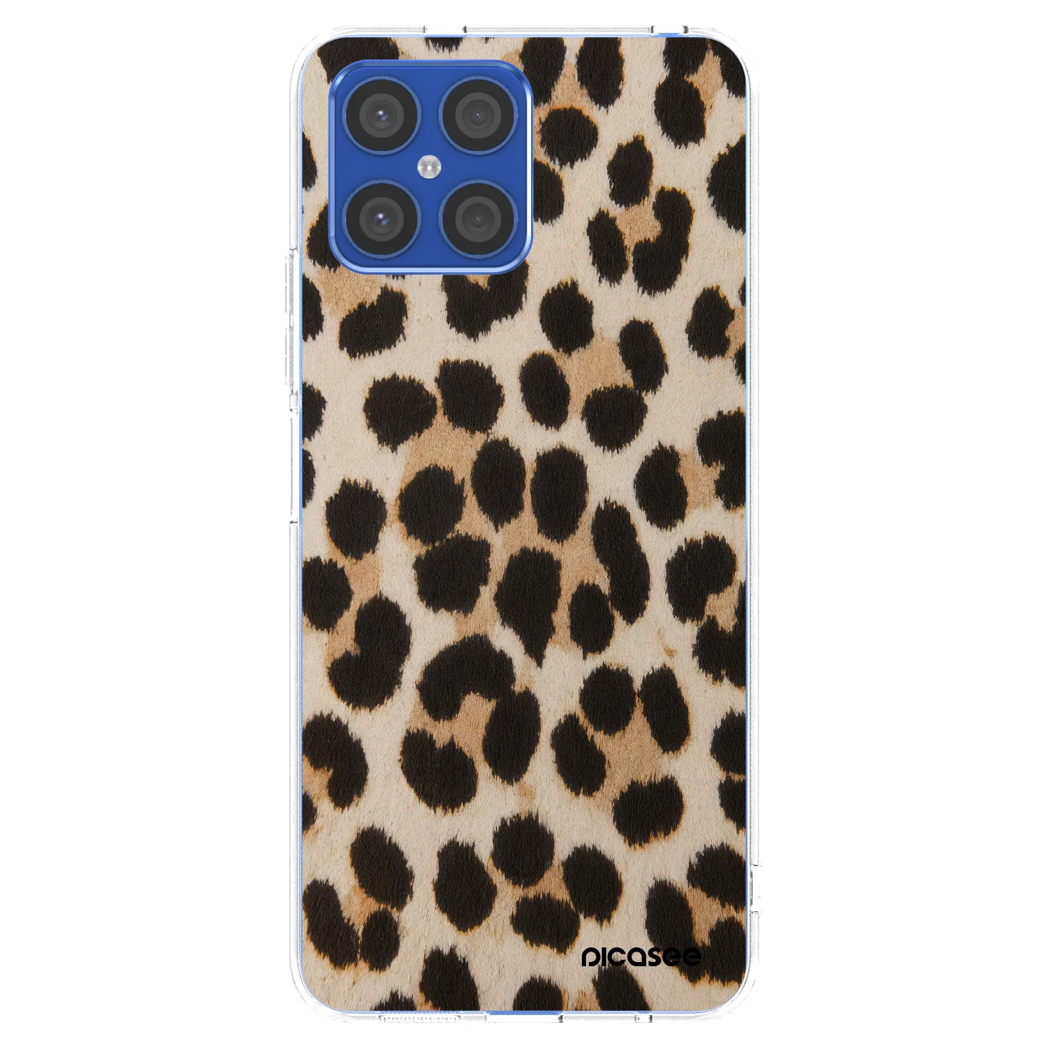 Picasee átlátszó szilikon tok az alábbi mobiltelefonokra Honor X8 4G - Brown Tiger
