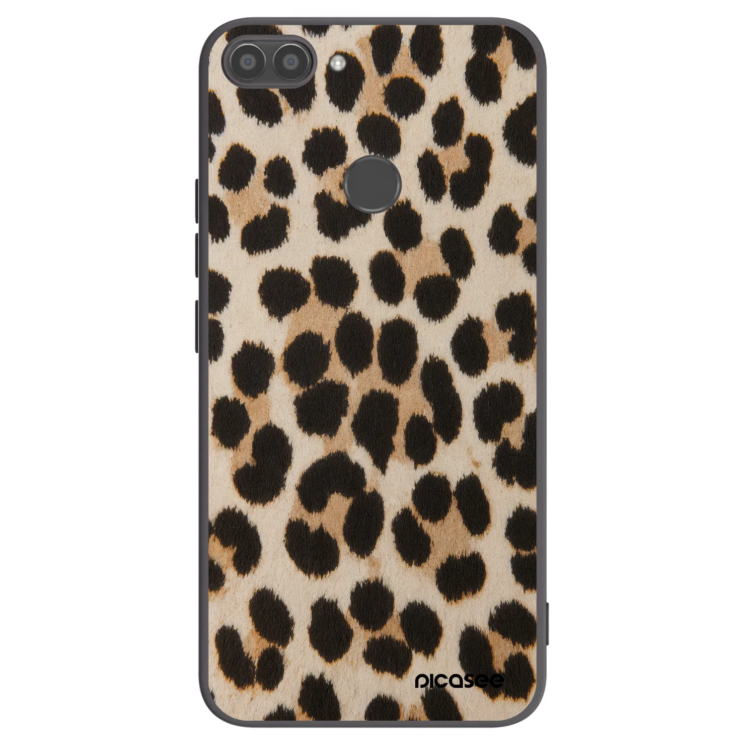 Picasee fekete szilikon tok az alábbi mobiltelefonokra Huawei P Smart - Brown Tiger