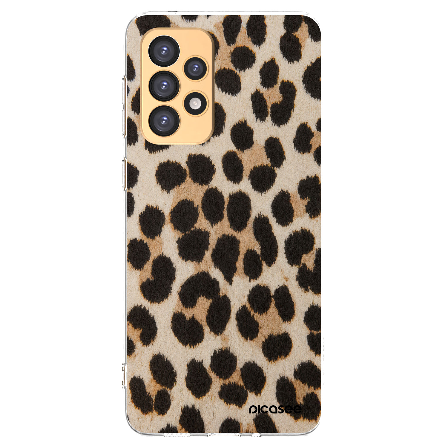 Picasee átlátszó szilikon tok az alábbi mobiltelefonokra Samsung Galaxy A33 5G A336 - Brown Tiger