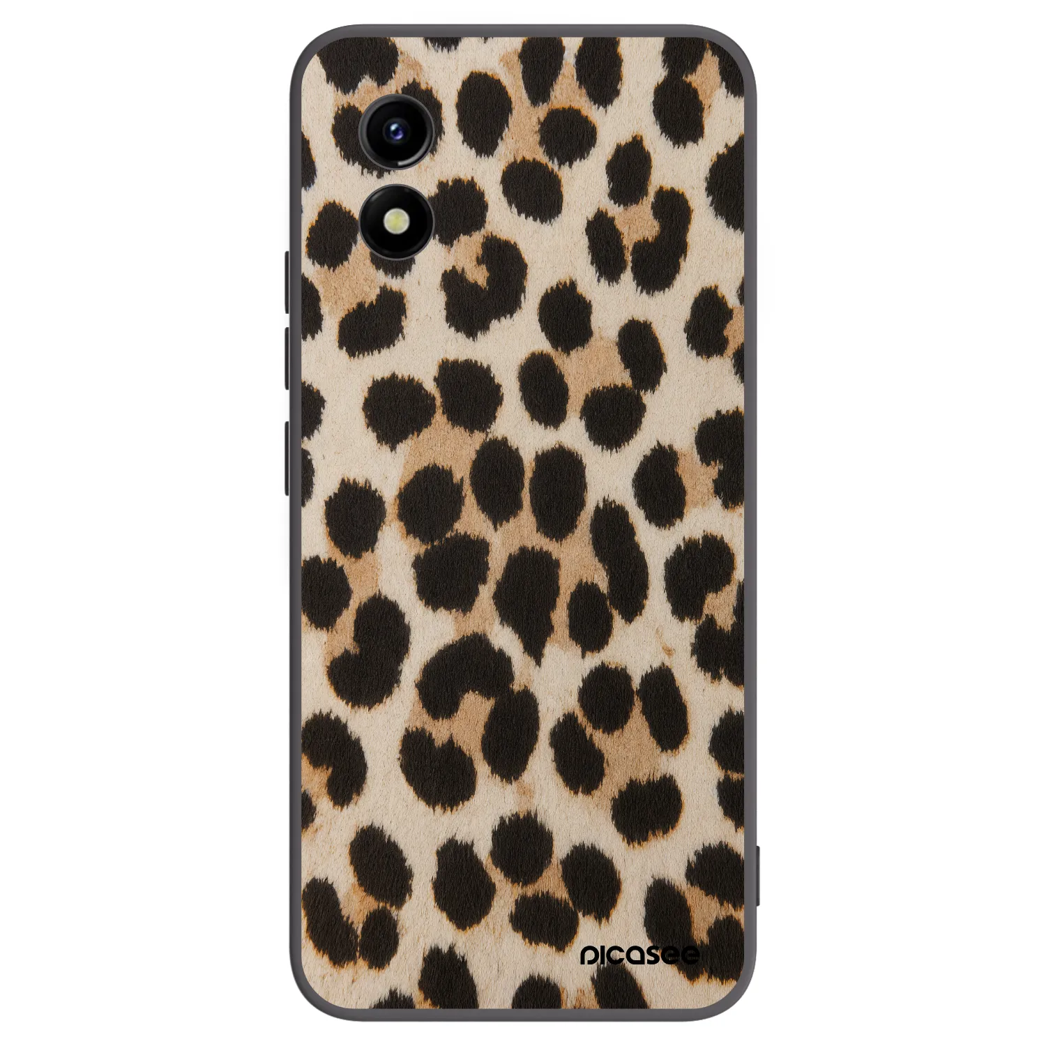Picasee fekete szilikon tok az alábbi mobiltelefonokra Vivo Y01 - Brown Tiger