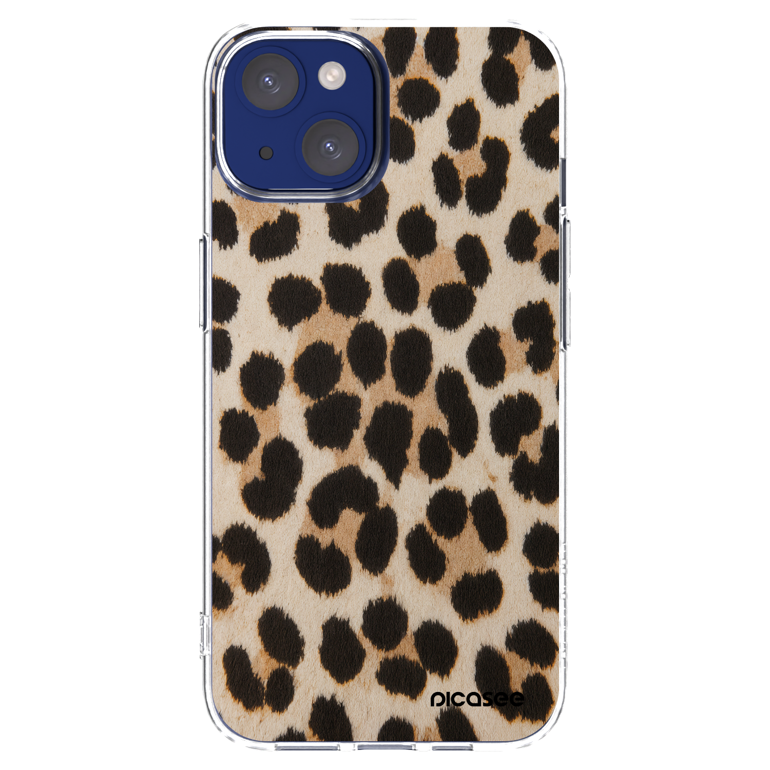 Picasee átlátszó szilikon tok az alábbi mobiltelefonokra Apple iPhone 14 - Brown Tiger
