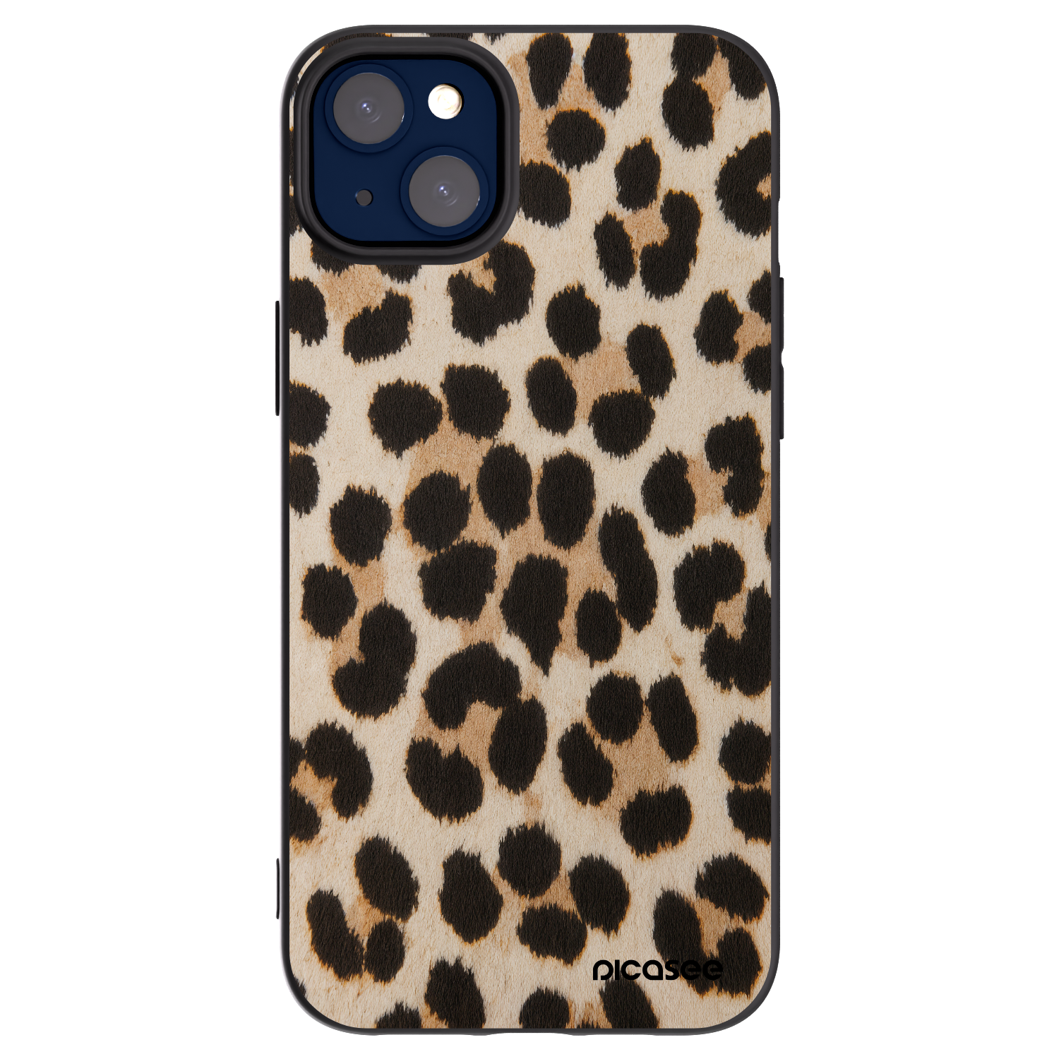 Picasee fekete szilikon tok az alábbi mobiltelefonokra Apple iPhone 14 Plus - Brown Tiger
