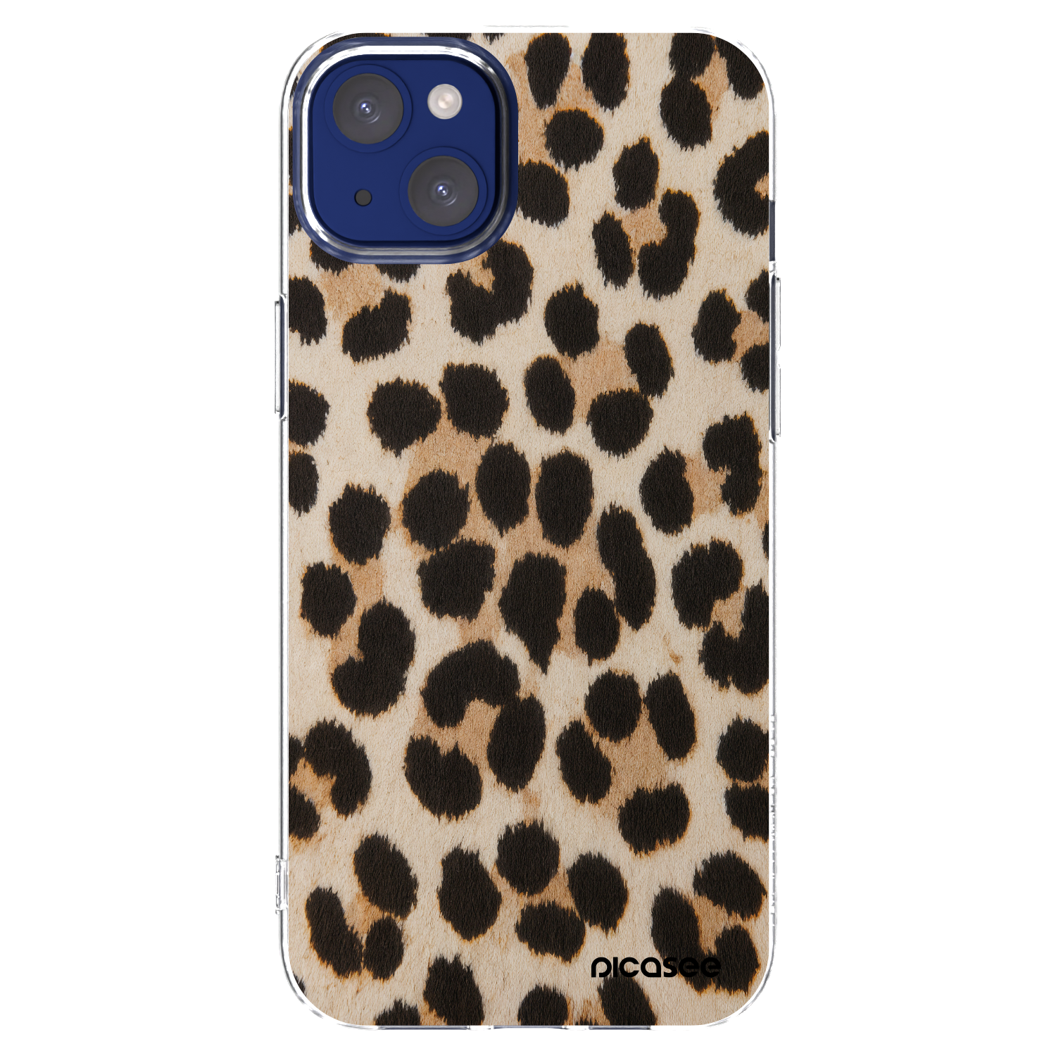 Picasee átlátszó szilikon tok az alábbi mobiltelefonokra Apple iPhone 14 Plus - Brown Tiger