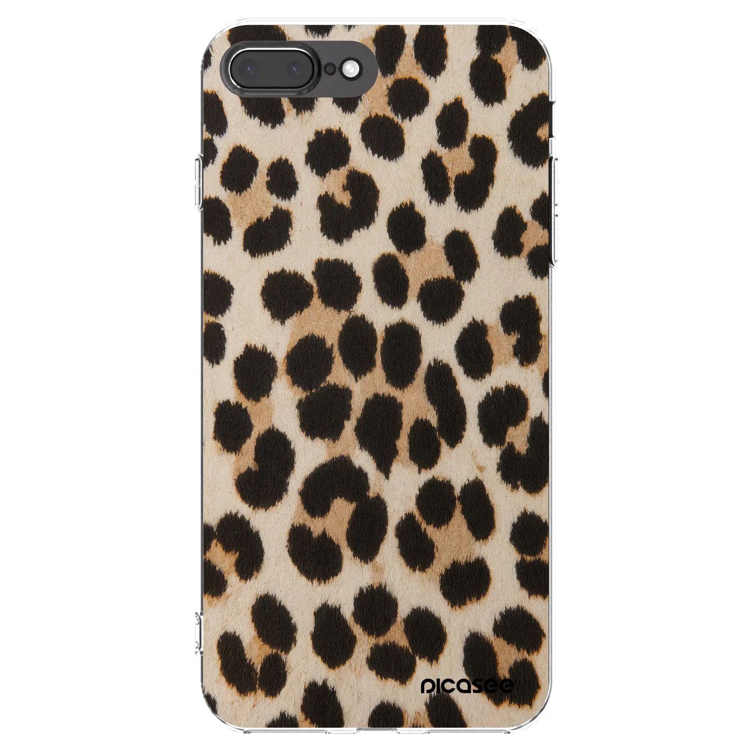 Picasee átlátszó szilikon tok az alábbi mobiltelefonokra Apple iPhone 8 Plus - Brown Tiger
