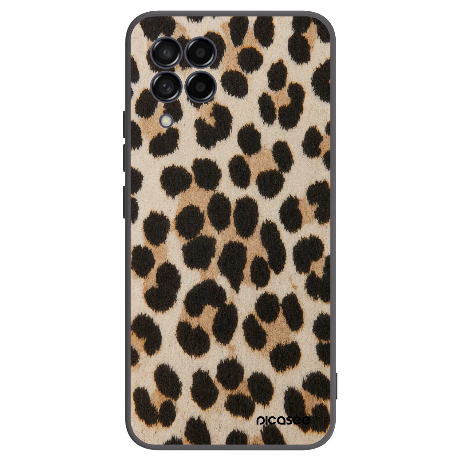 Picasee fekete szilikon tok az alábbi mobiltelefonokra Samsung Galaxy M53 5G - Brown Tiger