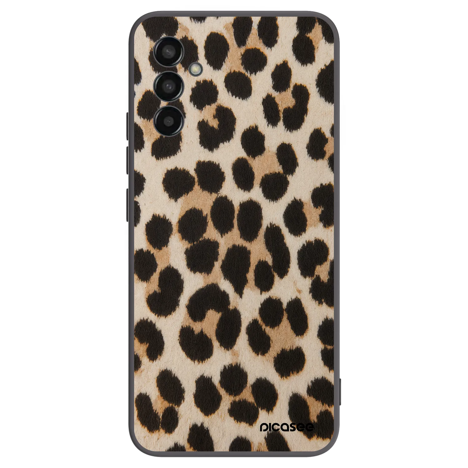 Picasee fekete szilikon tok az alábbi mobiltelefonokra Samsung Galaxy M13 M135F - Brown Tiger