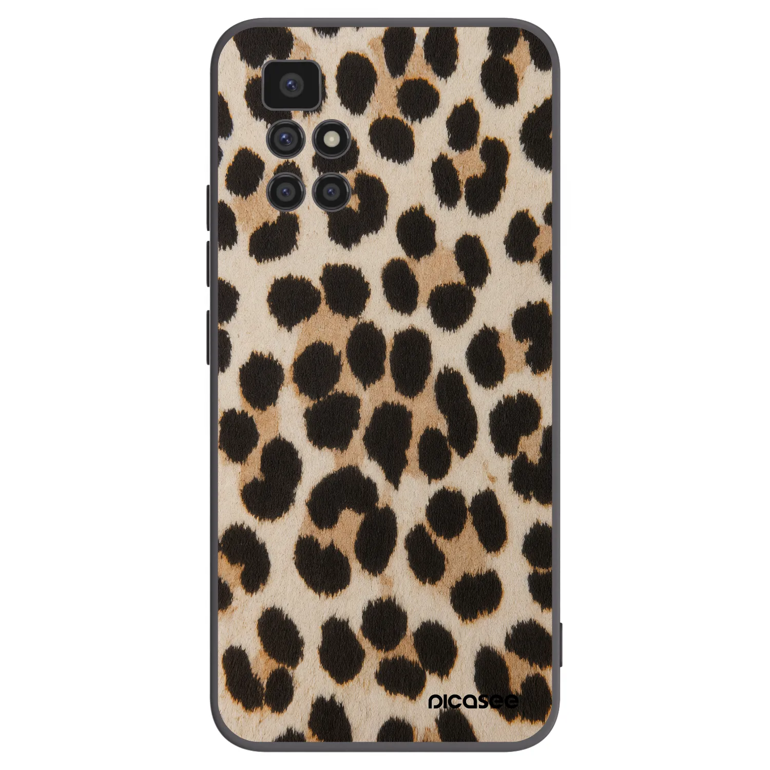 Picasee fekete szilikon tok az alábbi mobiltelefonokra Xiaomi Redmi 10 (2022) - Brown Tiger