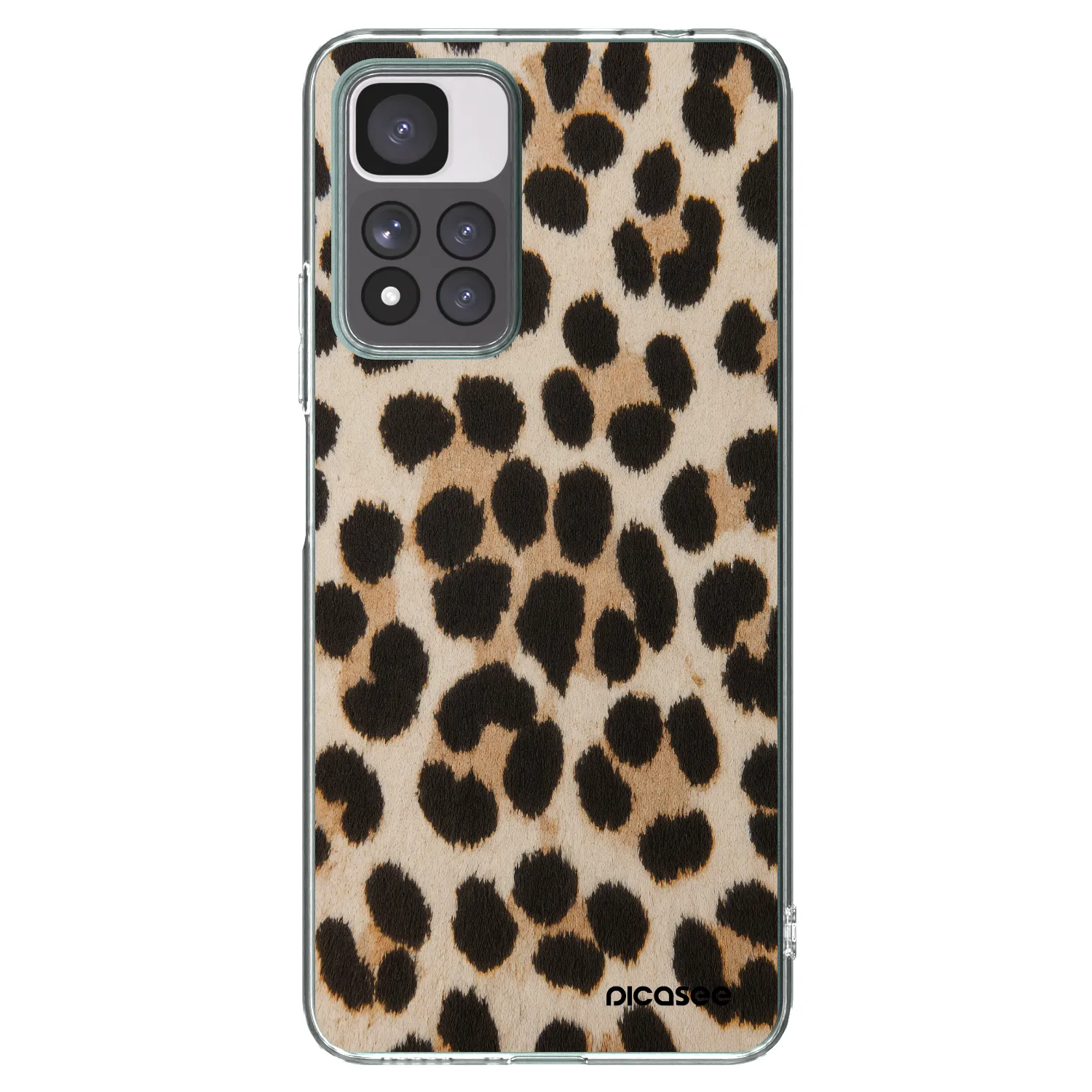 Picasee átlátszó szilikon tok az alábbi mobiltelefonokra Xiaomi Redmi Note 11 Pro+ 5G - Brown Tiger