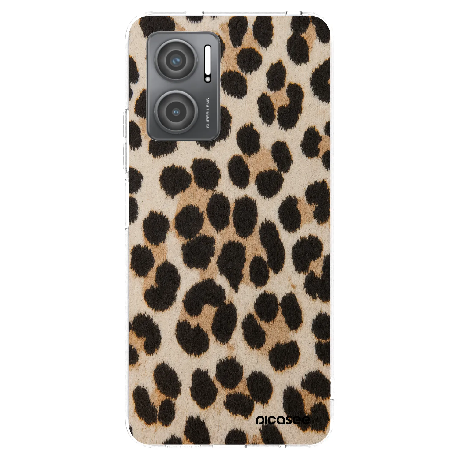 Picasee átlátszó szilikon tok az alábbi mobiltelefonokra Xiaomi Redmi 10 5G - Brown Tiger