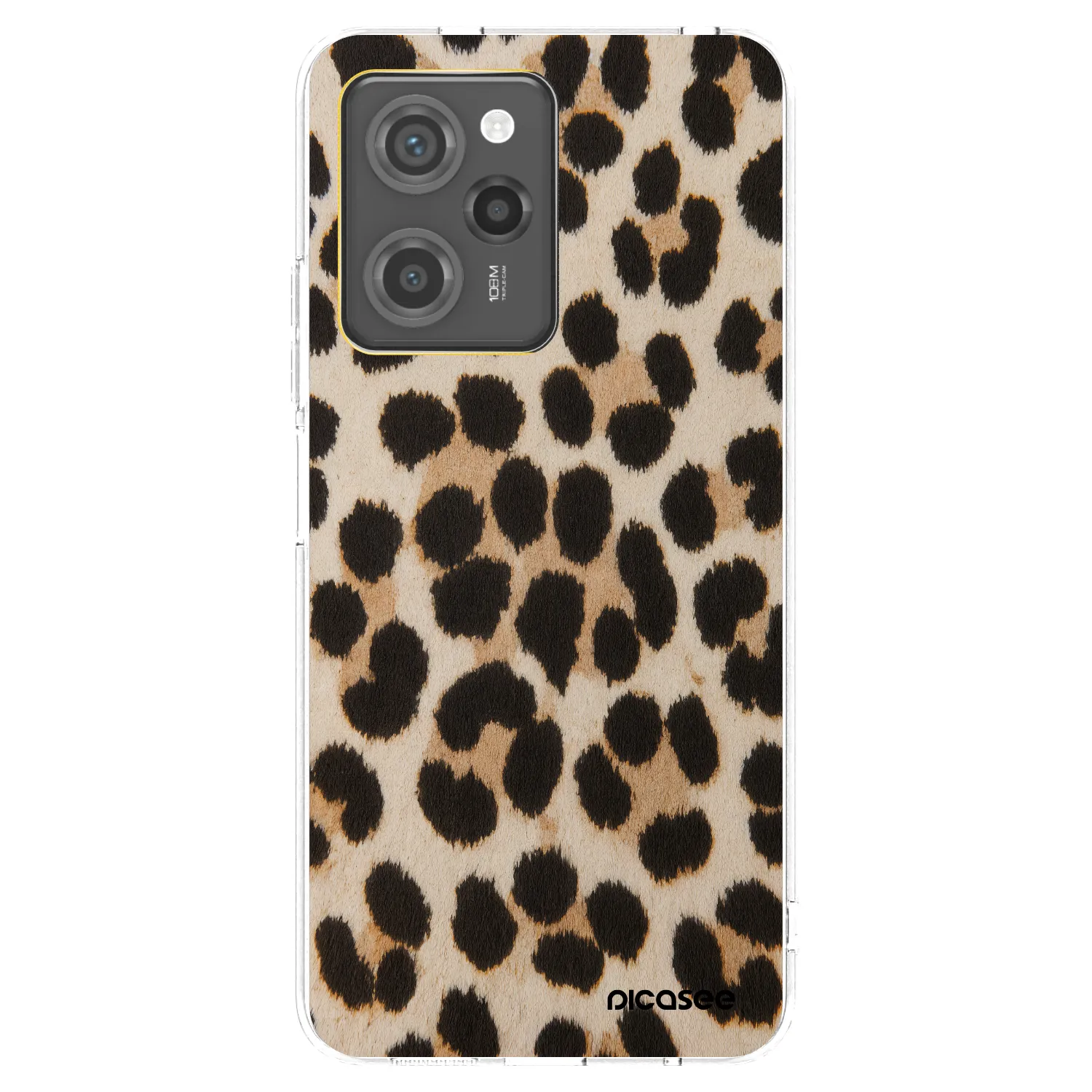 Picasee fekete szilikon tok az alábbi mobiltelefonokra Xiaomi Poco X5 Pro - Brown Tiger