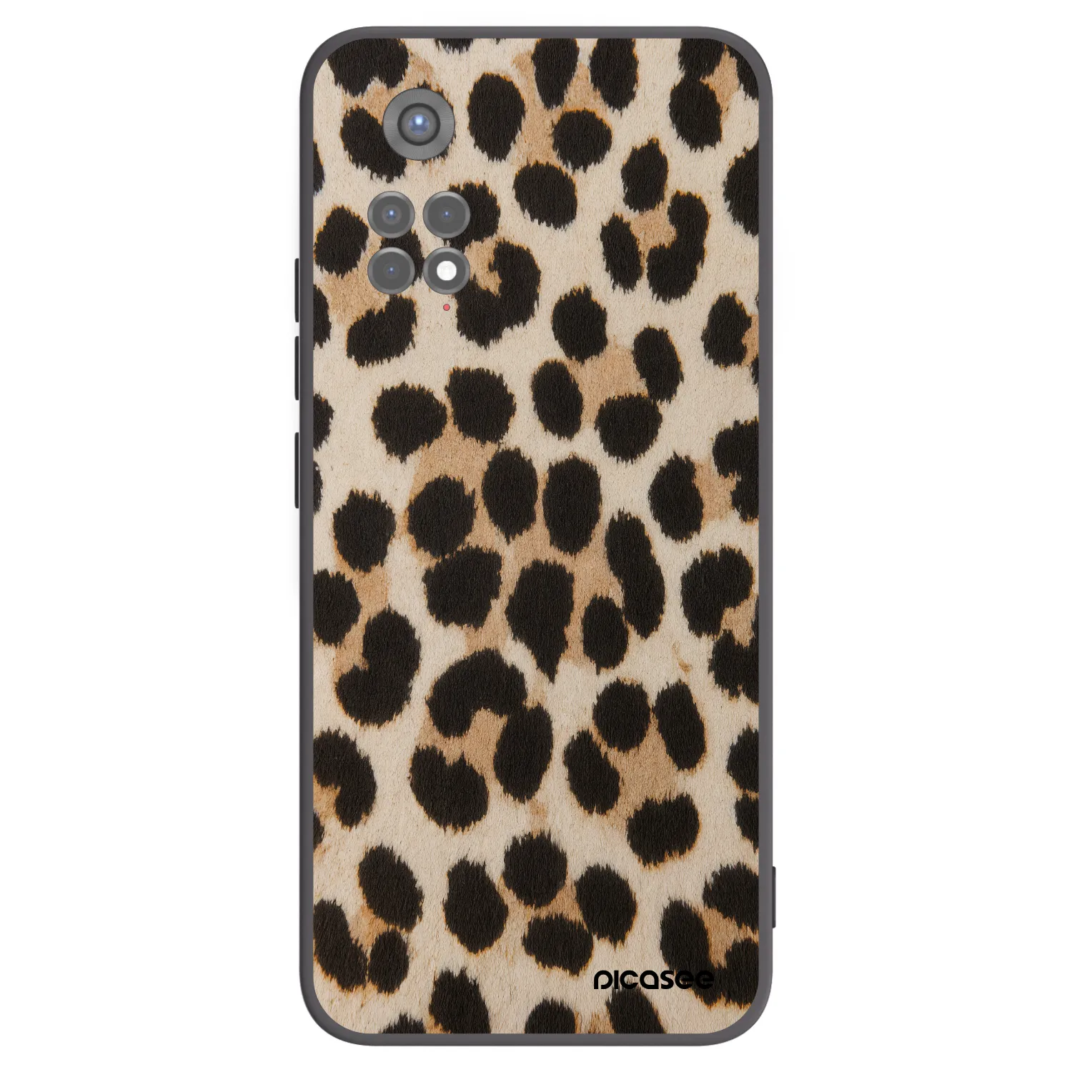 Picasee fekete szilikon tok az alábbi mobiltelefonokra Xiaomi Redmi Note 11S 5G - Brown Tiger