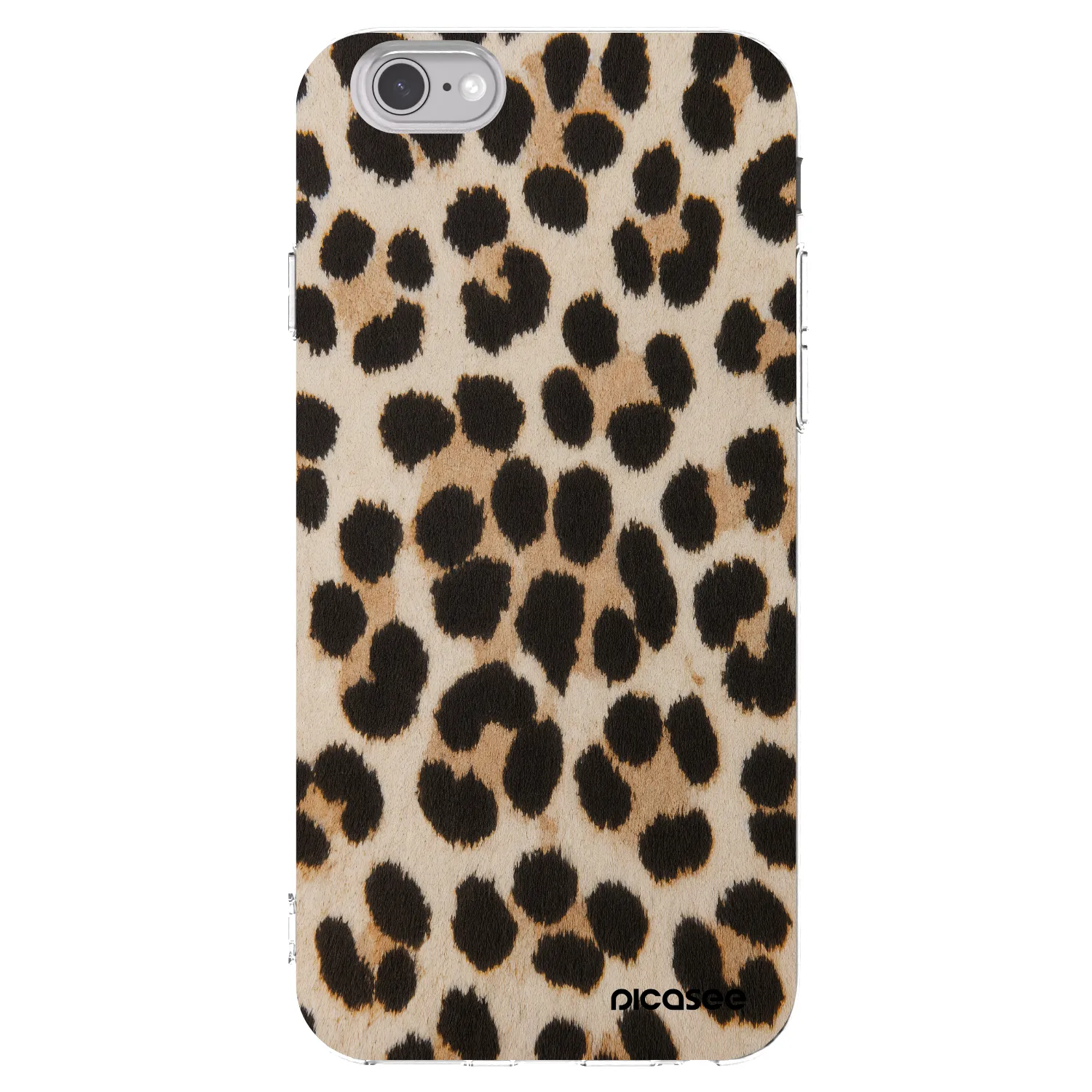 Picasee átlátszó szilikon tok az alábbi mobiltelefonokra Apple iPhone 6/6S - Brown Tiger