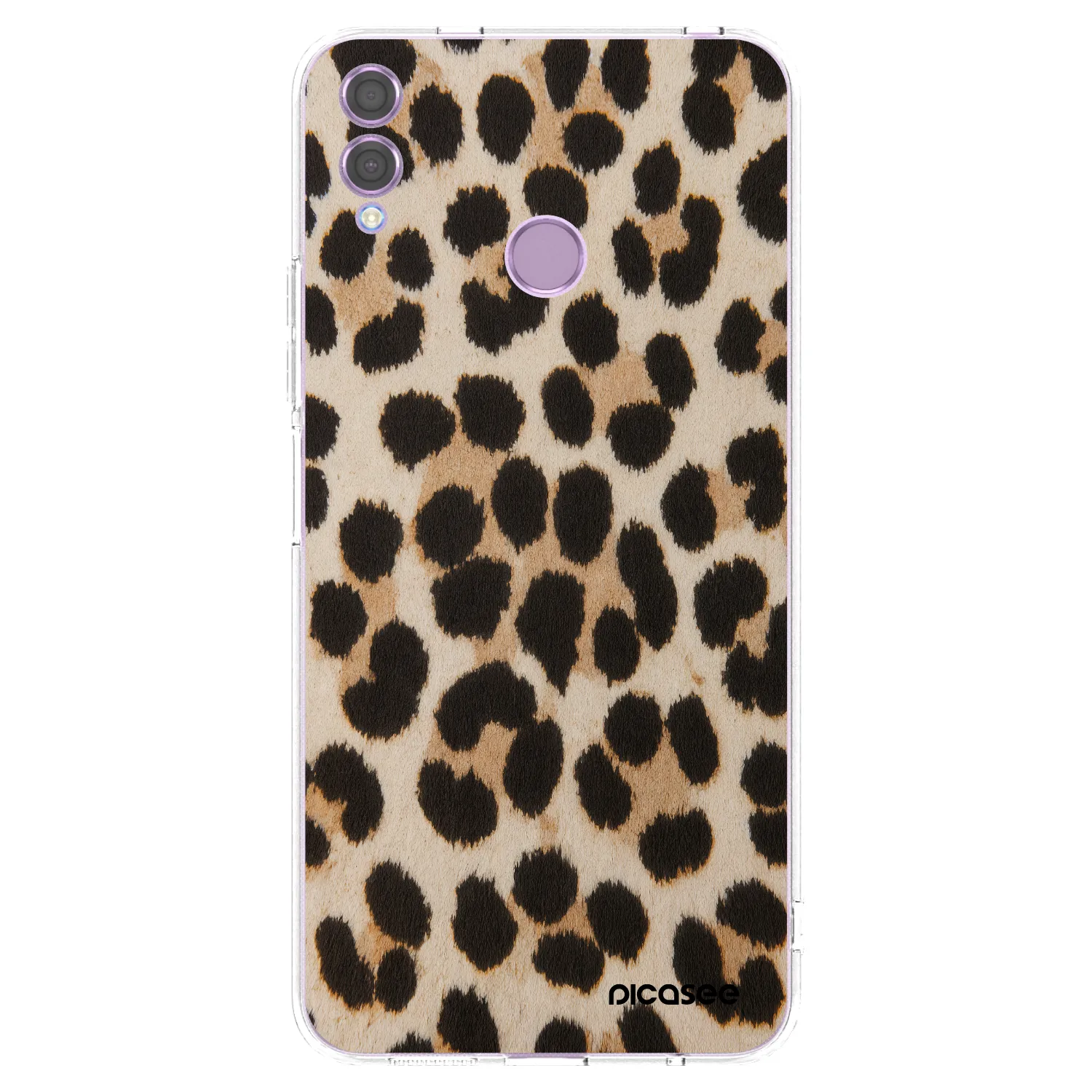 Picasee átlátszó szilikon tok az alábbi mobiltelefonokra Honor 8X - Brown Tiger