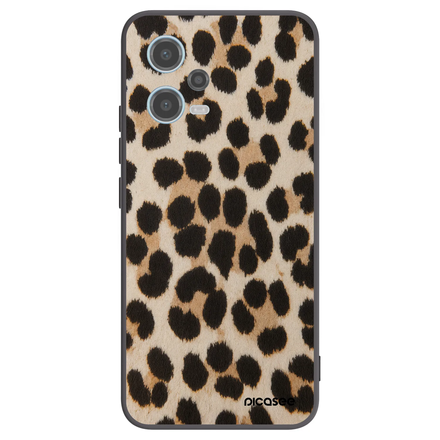 Picasee fekete szilikon tok az alábbi mobiltelefonokra Xiaomi Redmi Note 12 5G - Brown Tiger