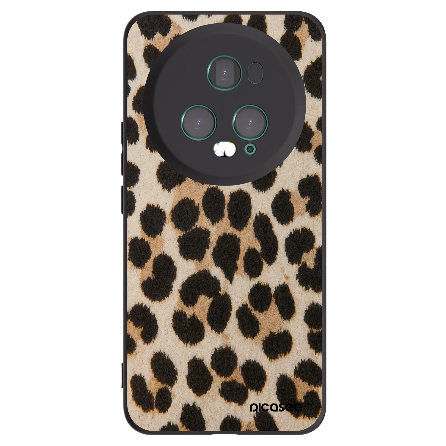 Picasee fekete szilikon tok az alábbi mobiltelefonokra Honor Magic5 Pro - Brown Tiger