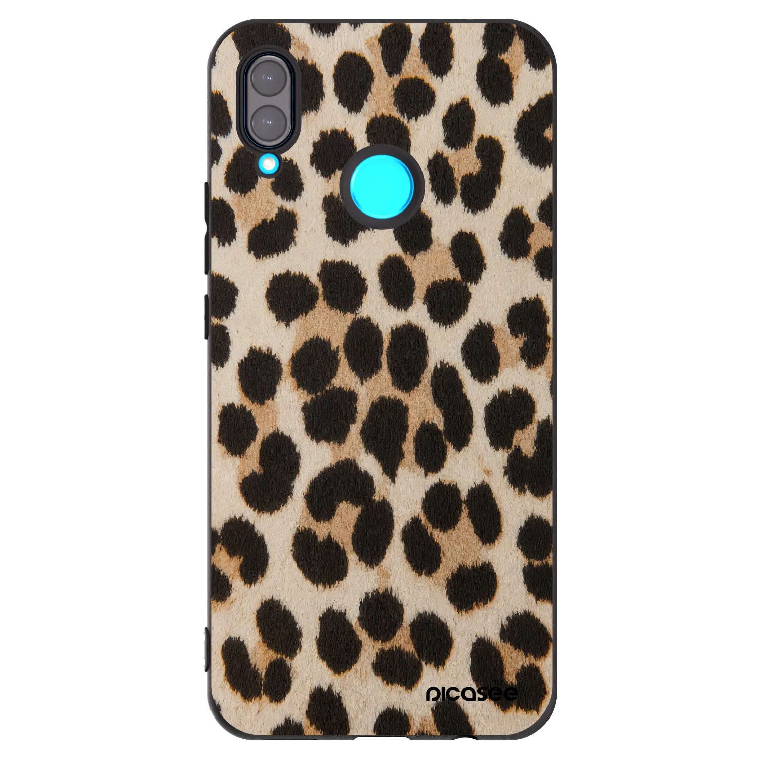 Picasee fekete szilikon tok az alábbi mobiltelefonokra Huawei Nova 3 - Brown Tiger