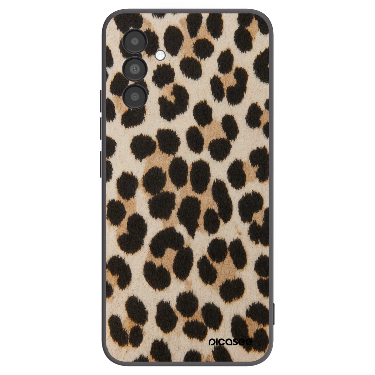 Picasee fekete szilikon tok az alábbi mobiltelefonokra Samsung Galaxy A04s A047F - Brown Tiger