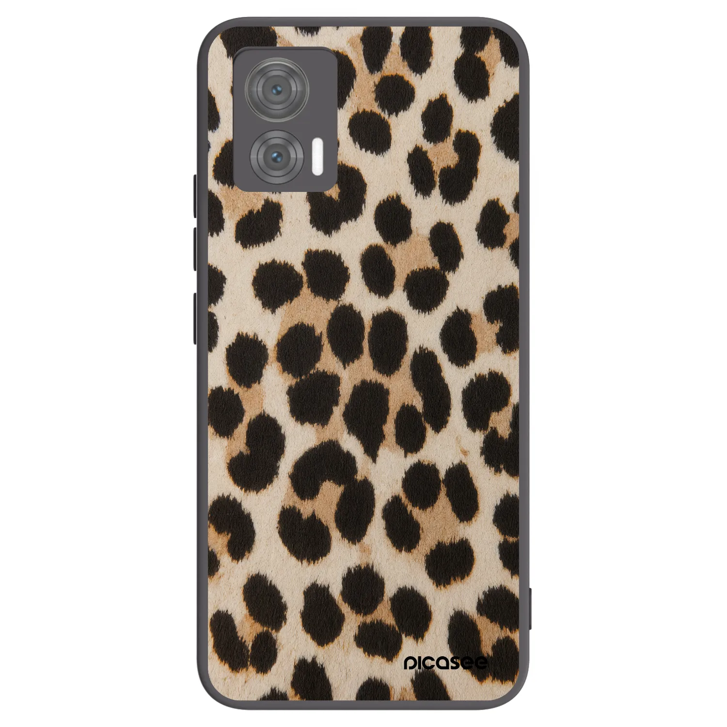 Picasee fekete szilikon tok az alábbi mobiltelefonokra Motorola Edge 30 Neo - Brown Tiger
