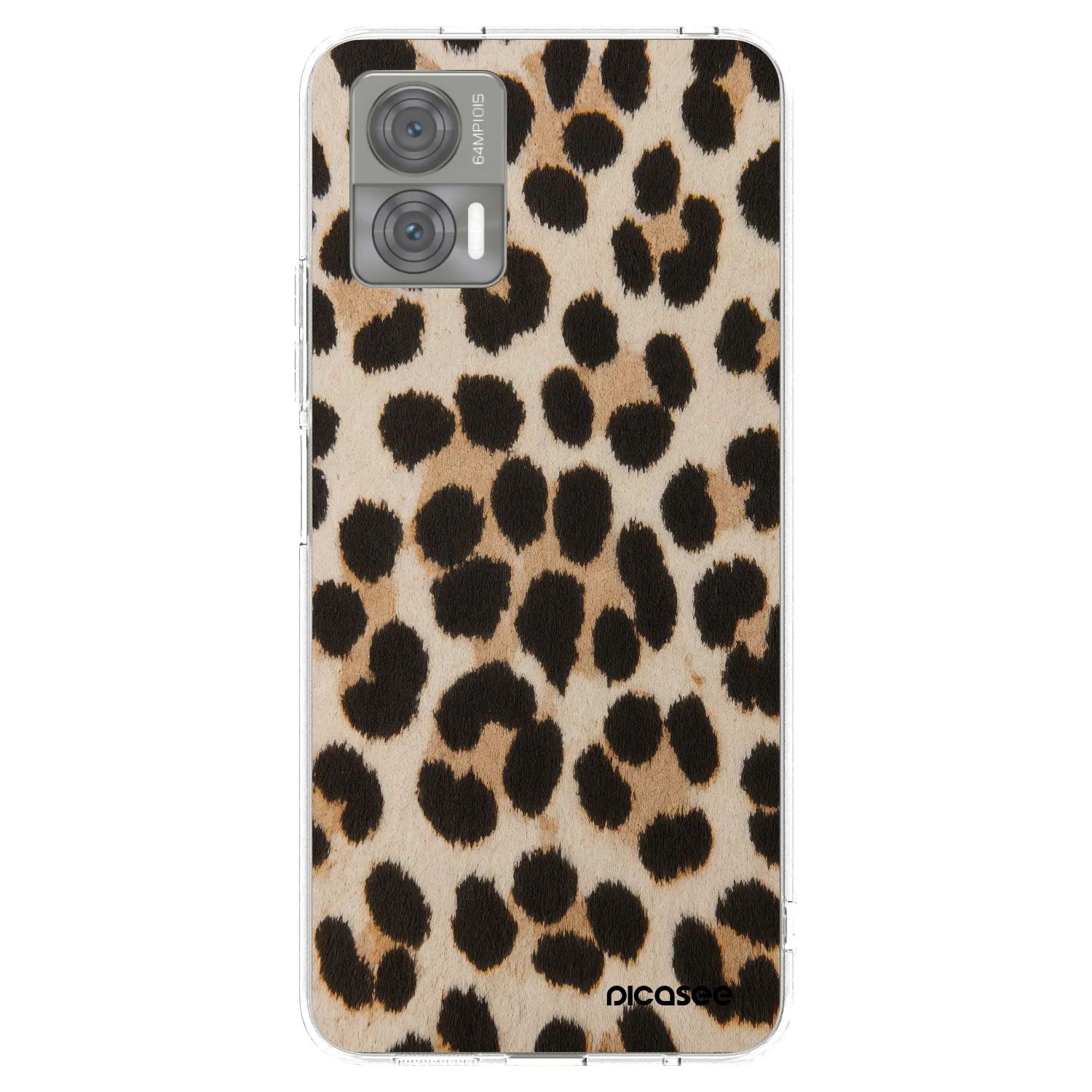 Picasee átlátszó szilikon tok az alábbi mobiltelefonokra Motorola Edge 30 Neo - Brown Tiger