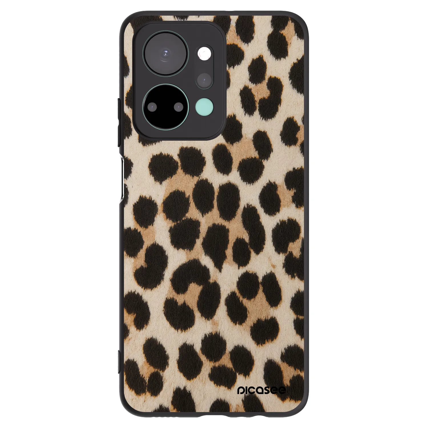Picasee fekete szilikon tok az alábbi mobiltelefonokra Honor X7a - Brown Tiger