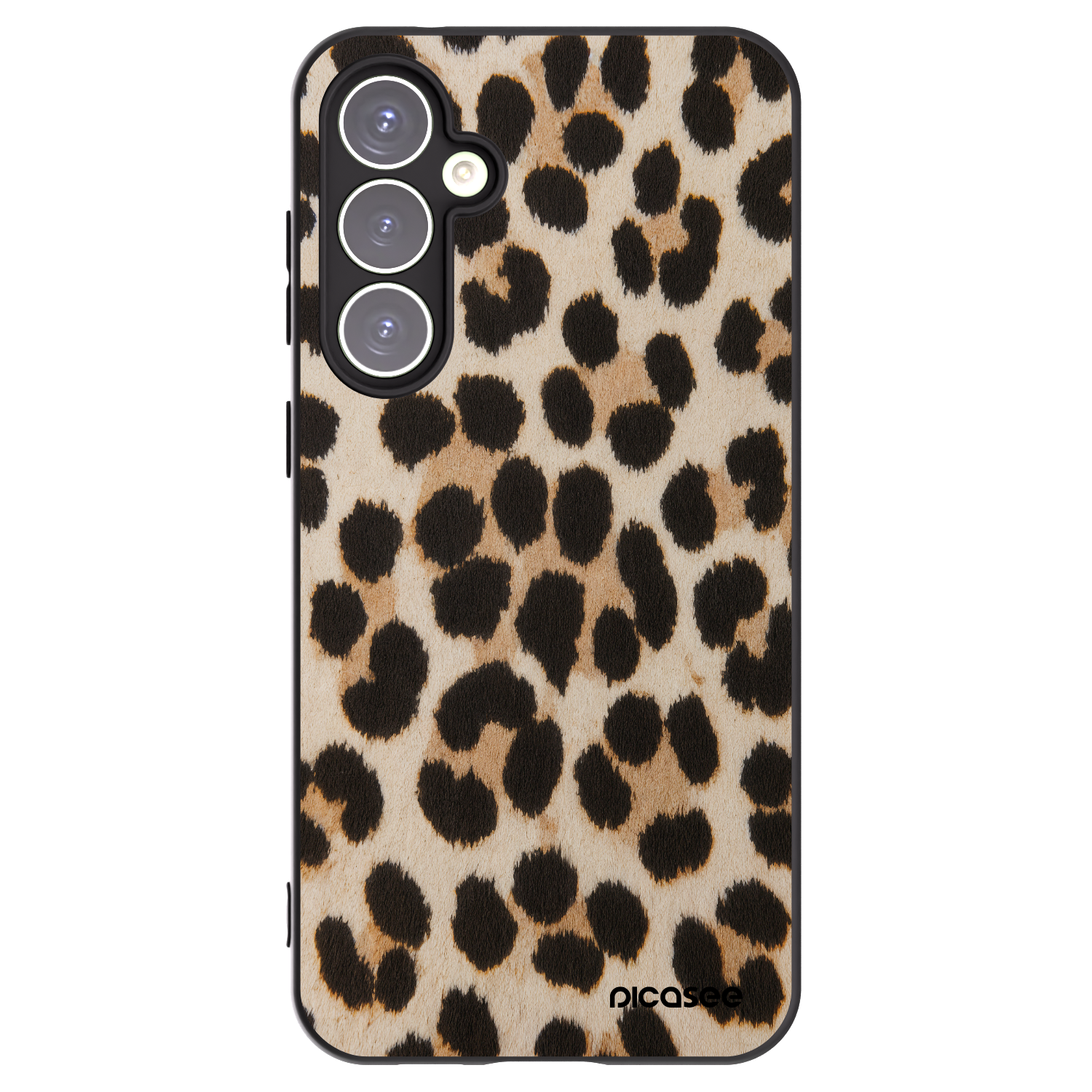 Picasee fekete szilikon tok az alábbi mobiltelefonokra Samsung Galaxy S23 FE S711B - Brown Tiger