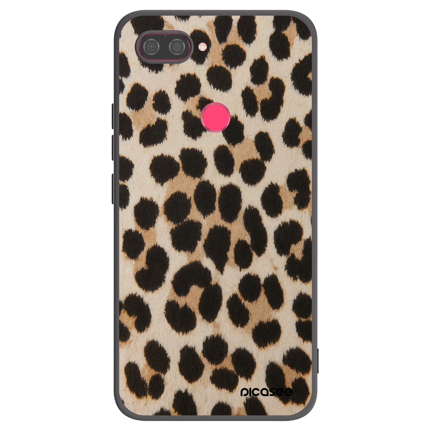 Picasee fekete szilikon tok az alábbi mobiltelefonokra Xiaomi Mi 8 Lite - Brown Tiger